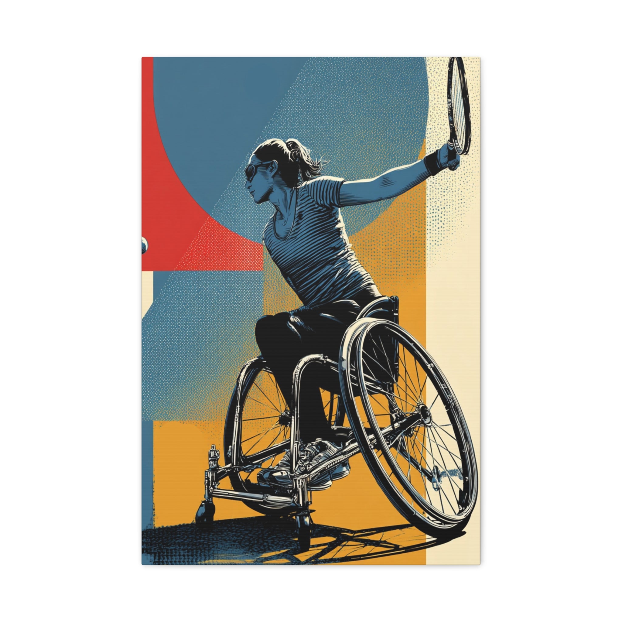 Empowering Wheelchair Tennis Canvas Art, Inspirational Wall Decor, Motivational Home Decor, Unique Gift for Sports Enthusiasts, [...]