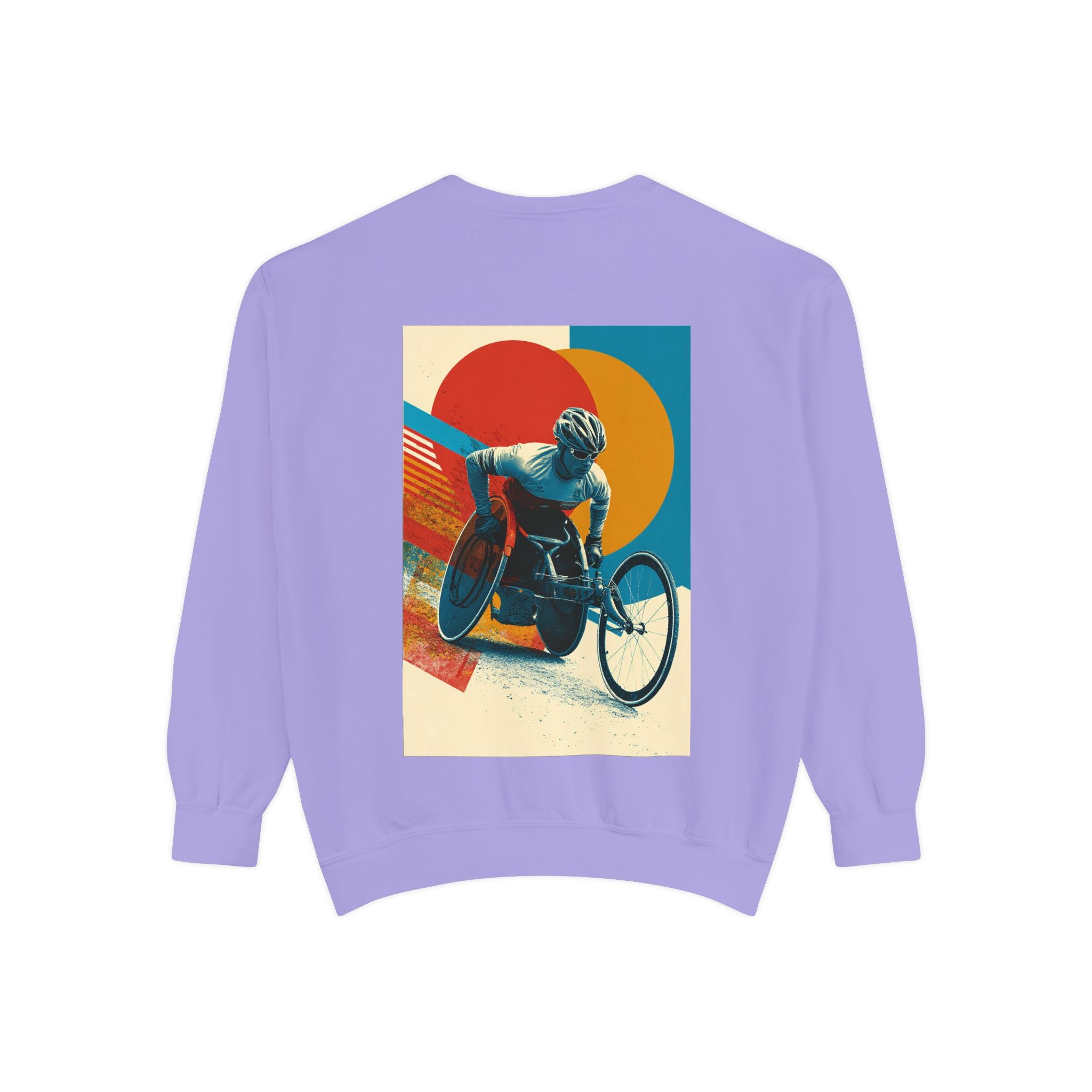 Inspirational Unisex Sweatshirt - Motivational Sports Wheelchair course Design | Perfect for Coaches, Athletes, Gifts, Casual Wear, and Events
