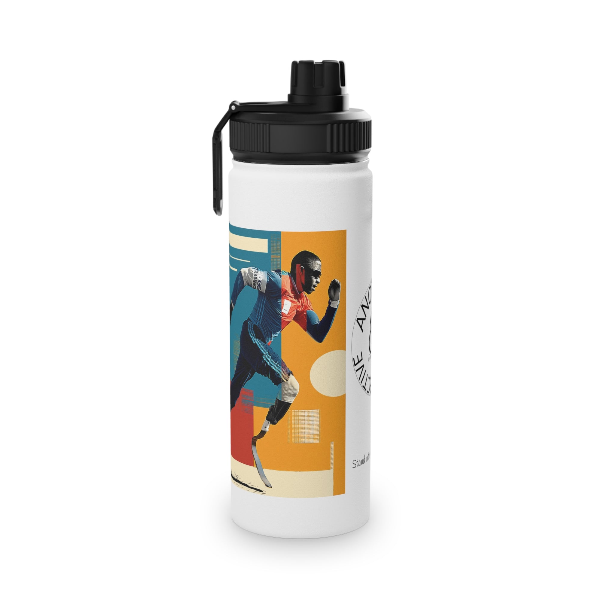 Vibrant Water Bottle Course, Stainless Steel Sports Bottle, Eco-Friendly Hydration, Outdoor Adventure Gear, Unique Gift for Cyclists