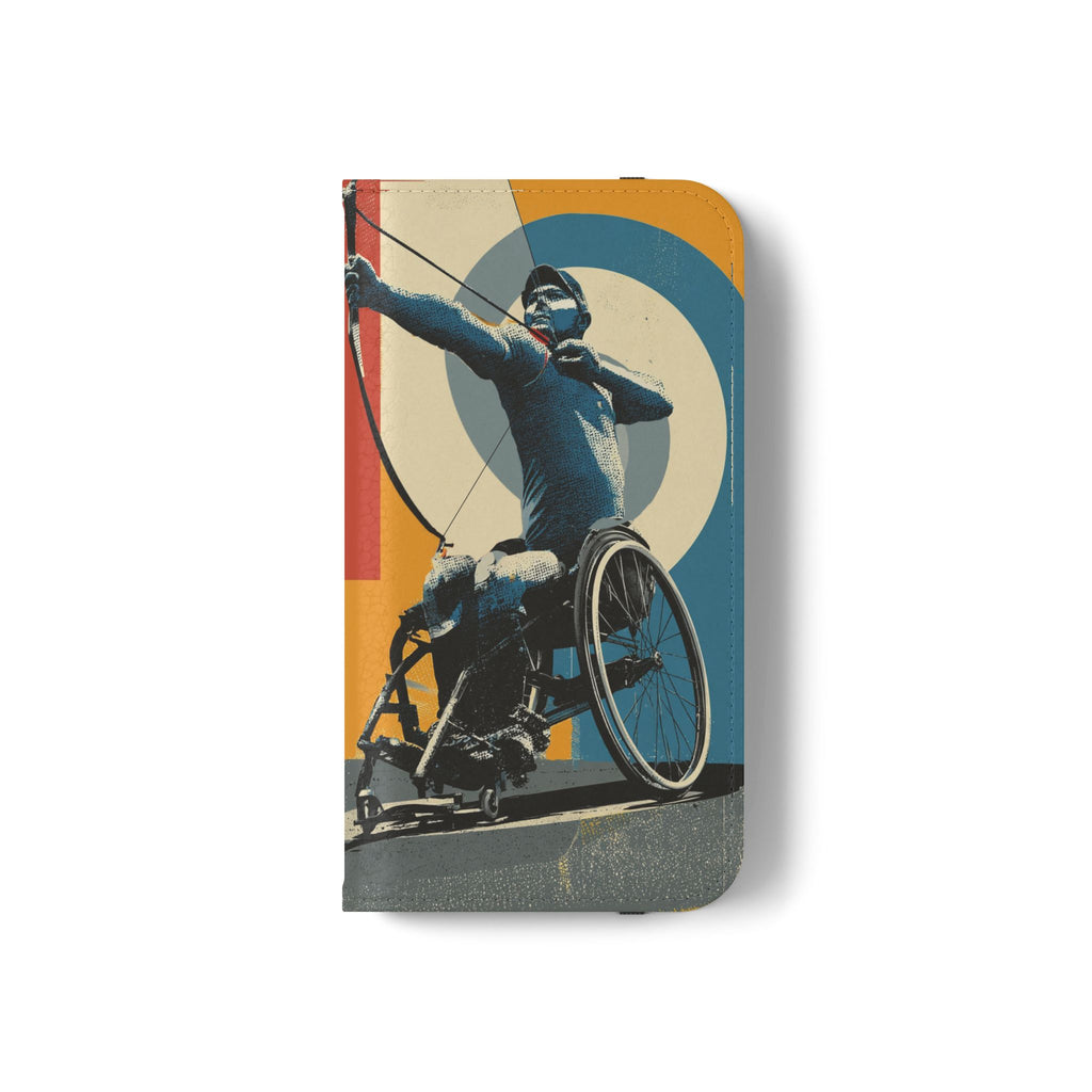 Sporty Flip Case for Athletes Archery, Phone Wallet Cover, Stylish Mobile Case, Perfect Gift for Sports Fans, Functional Design