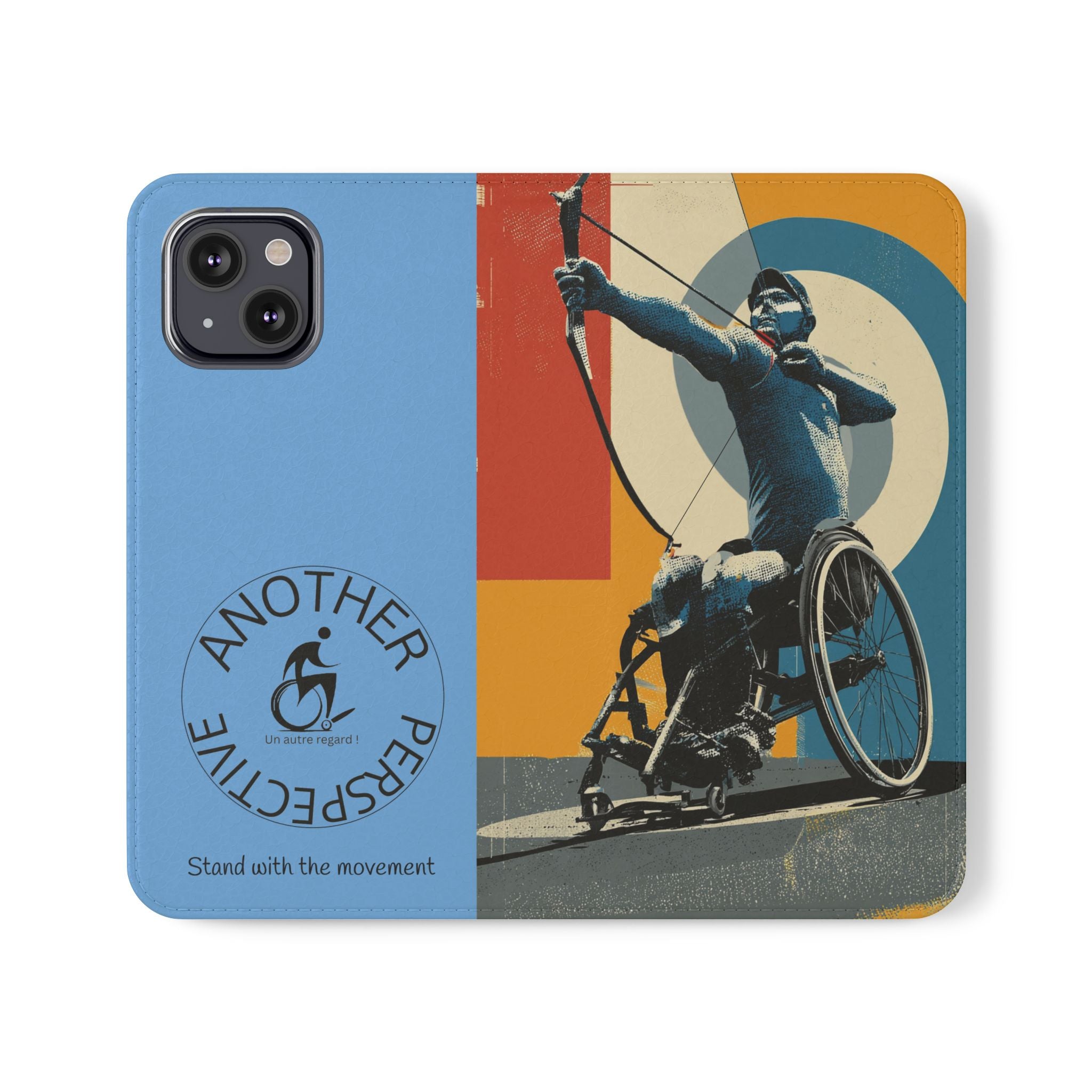 Sporty Flip Case for Athletes Archery, Phone Wallet Cover, Stylish Mobile Case, Perfect Gift for Sports Fans, Functional Design