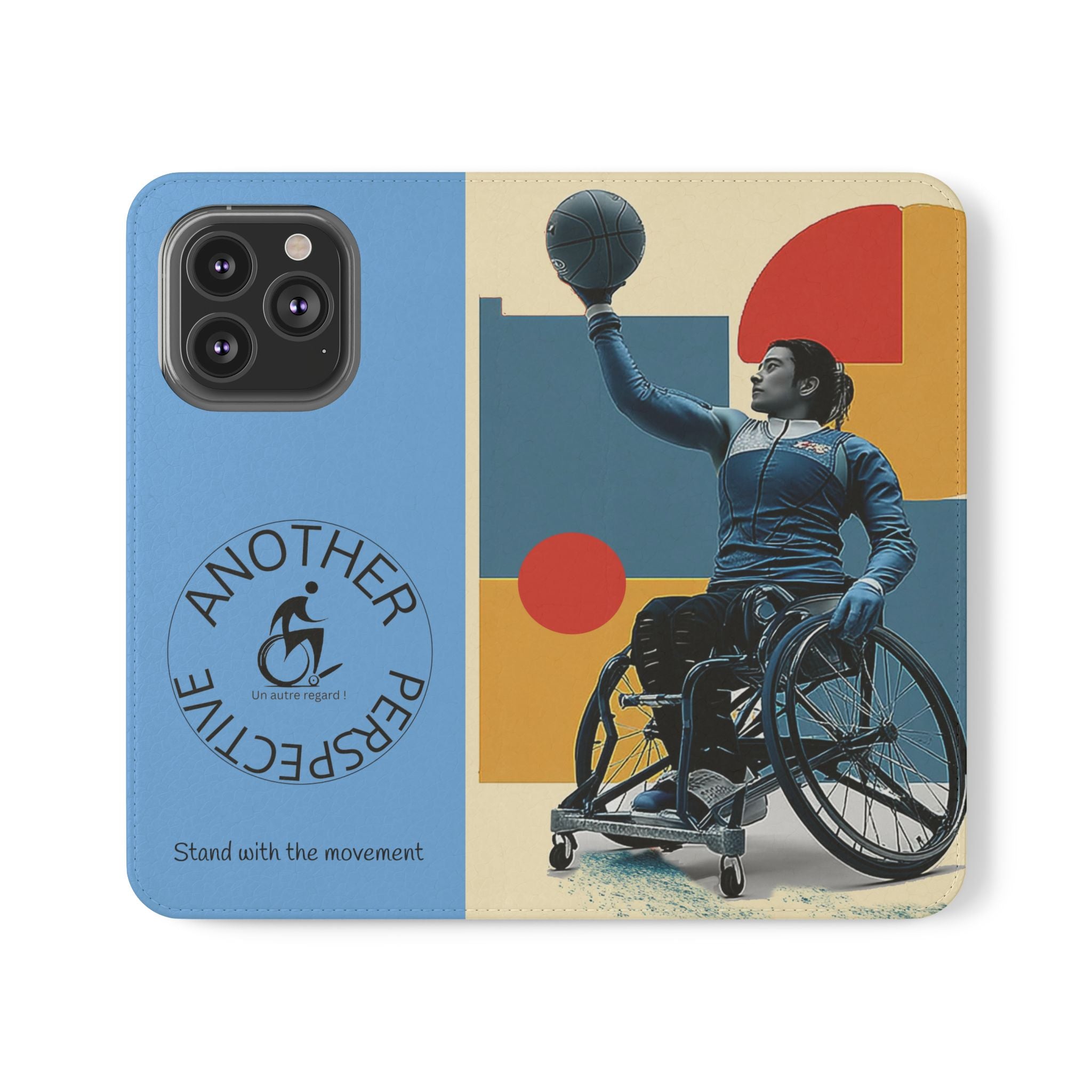 Adaptive Flip Cases for Empowerment, Wheelchair Basketball, Disability Awareness, Inspirational Gifts, Supportive Accessories