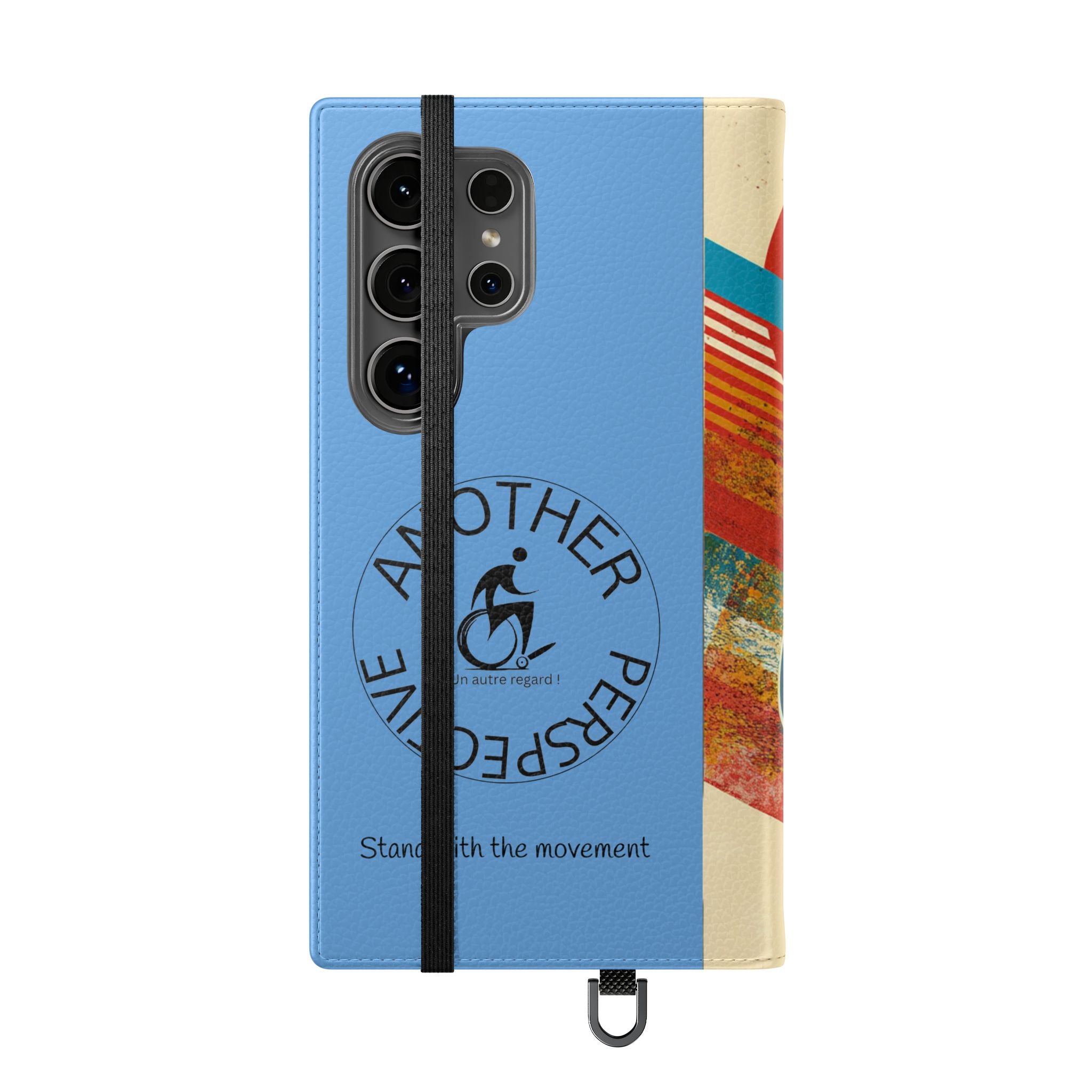 Mobility Advocate Flip Case for Phone Wheelchair, Supportive Gift for Activists, Stylish Wallet Phone Case, Perfect for Everyday Use