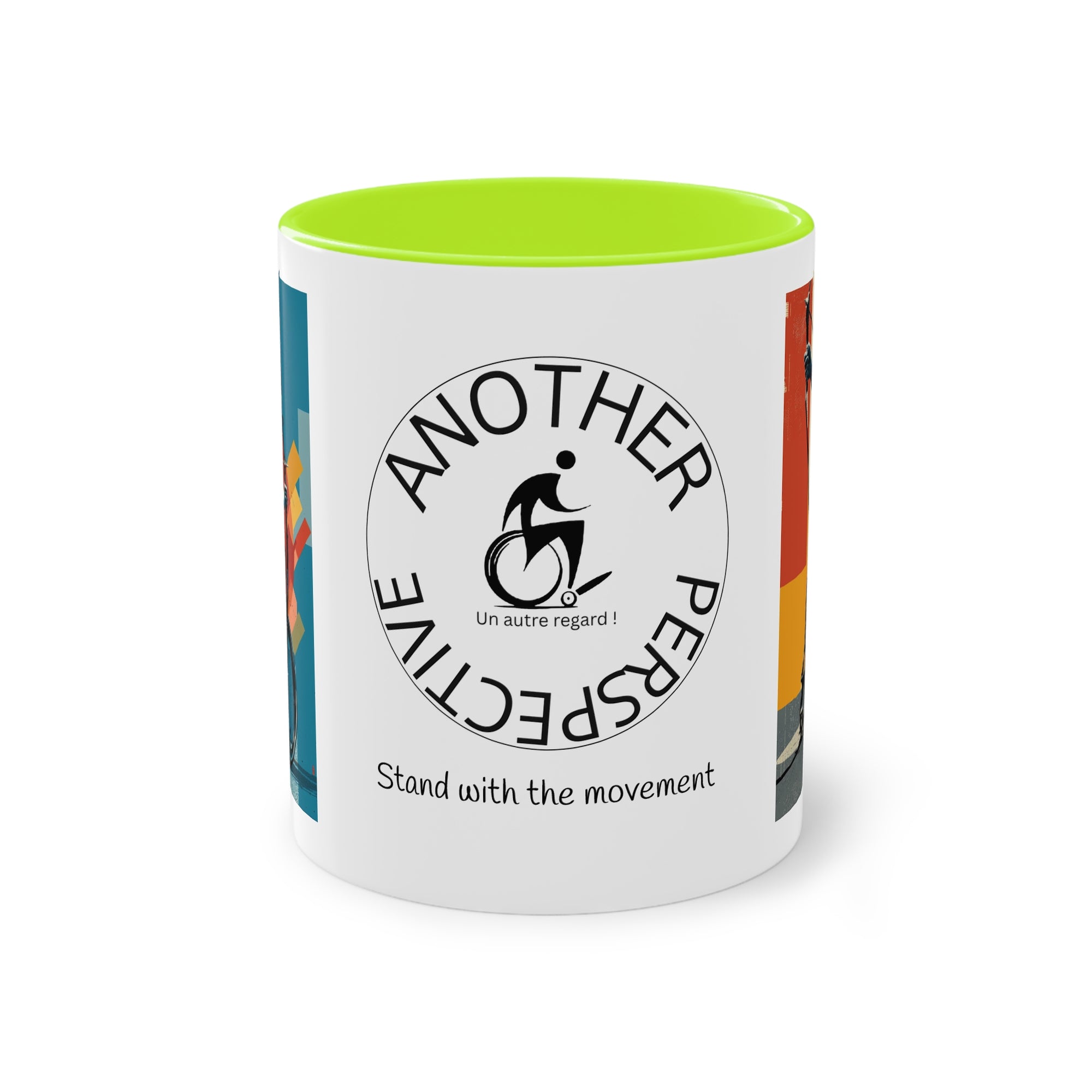 Dynamic Two-Tone Coffee Mug Archery,  Ideal Gift for Athletes, Motivational Morning Caffeine Boost, Sports Lover Cup