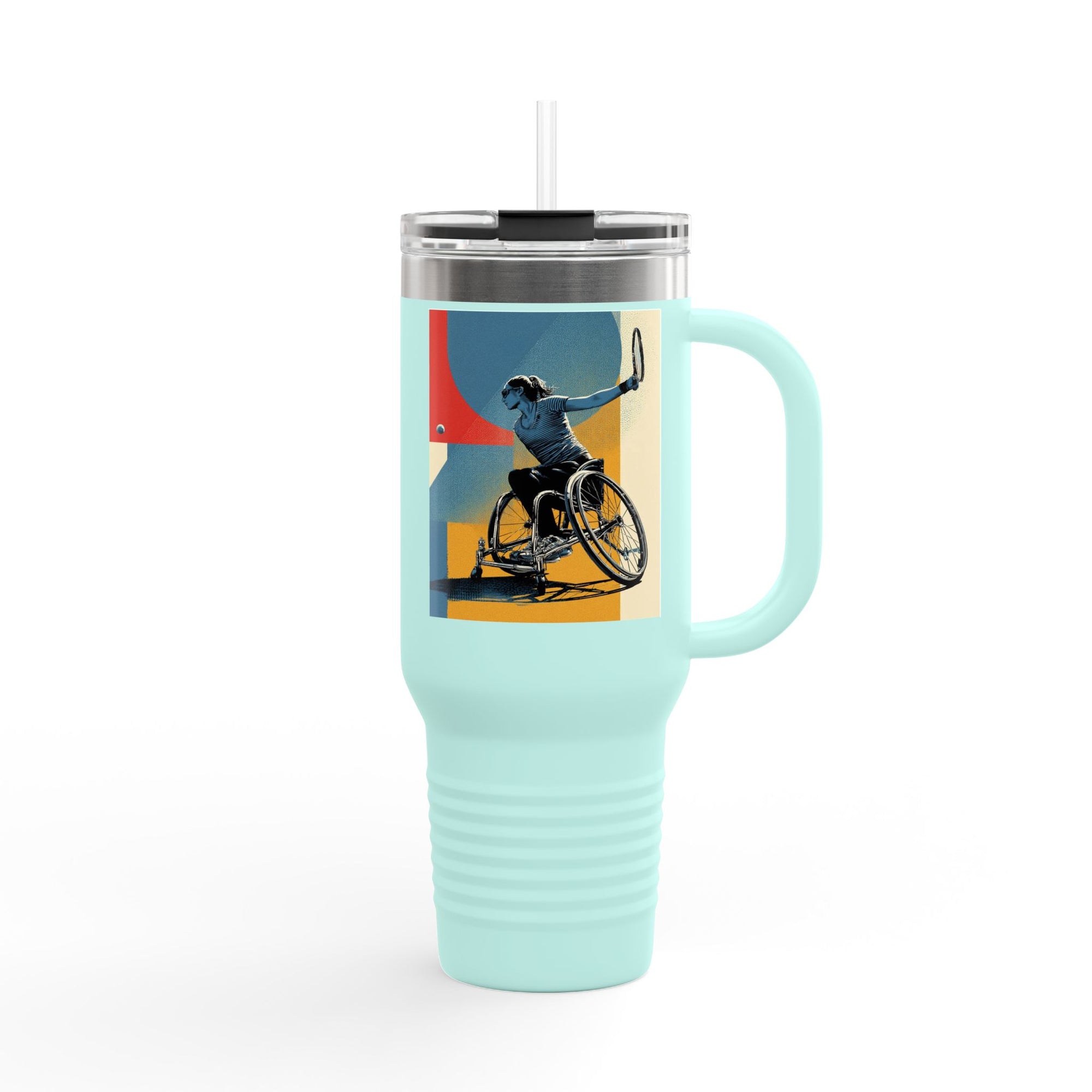 Vibrant Insulated Travel Mug, 40oz | Stylish Drinkware for Outdoor Adventures, Sports, Travel, Gifts
