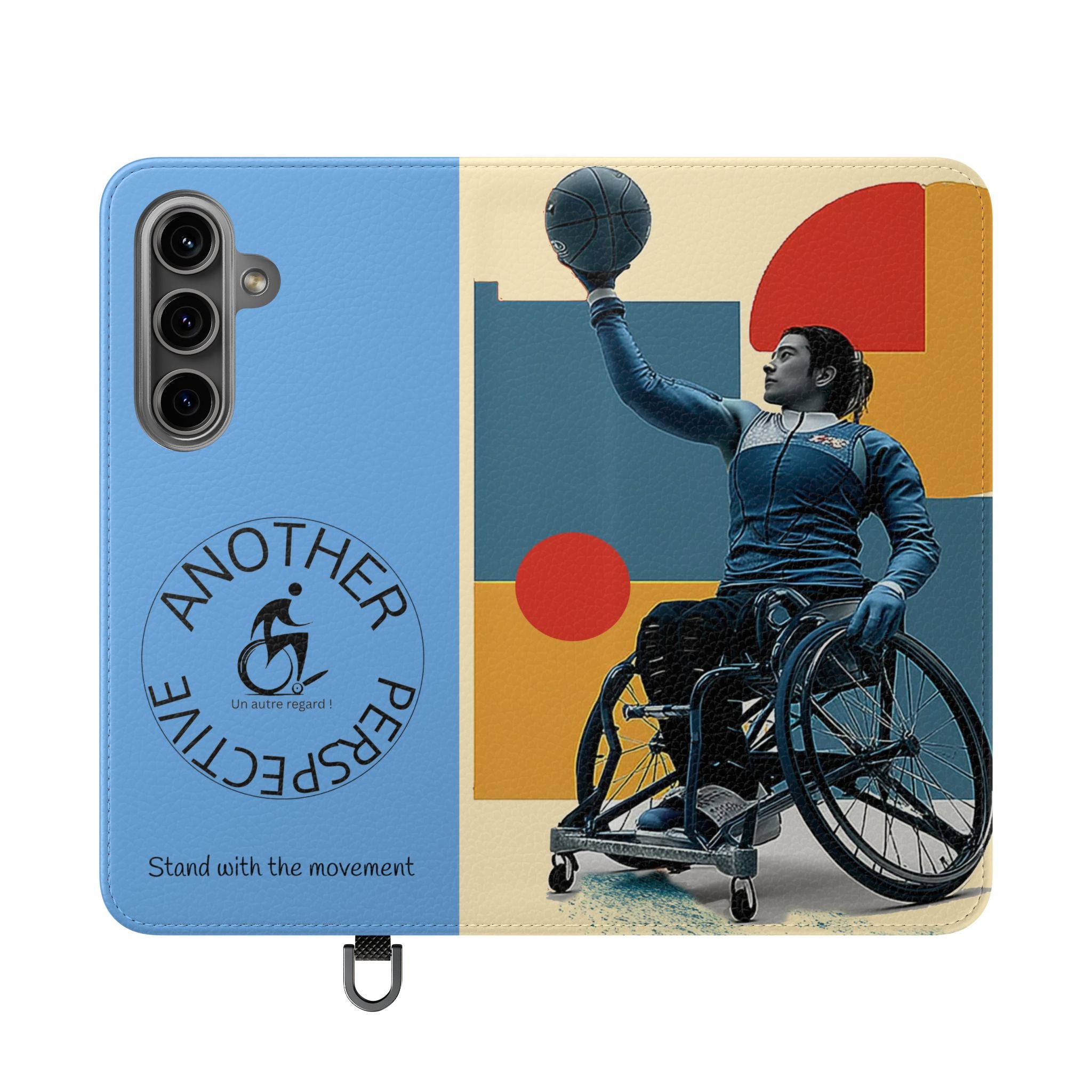 Adaptive Flip Cases for Empowerment, Wheelchair Basketball, Disability Awareness, Inspirational Gifts, Supportive Accessories