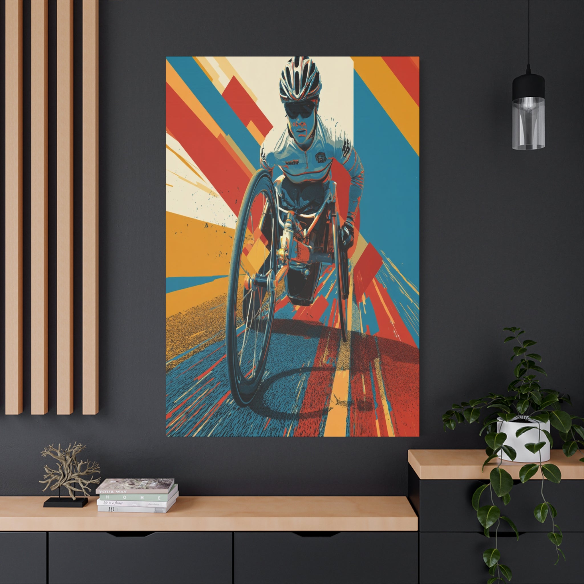 Empowering Wheelchair Athlete Canvas Art, Inspirational Wall Decor, Motivational Home Decor, Unique Gift for Sports Enthusiasts, [...]