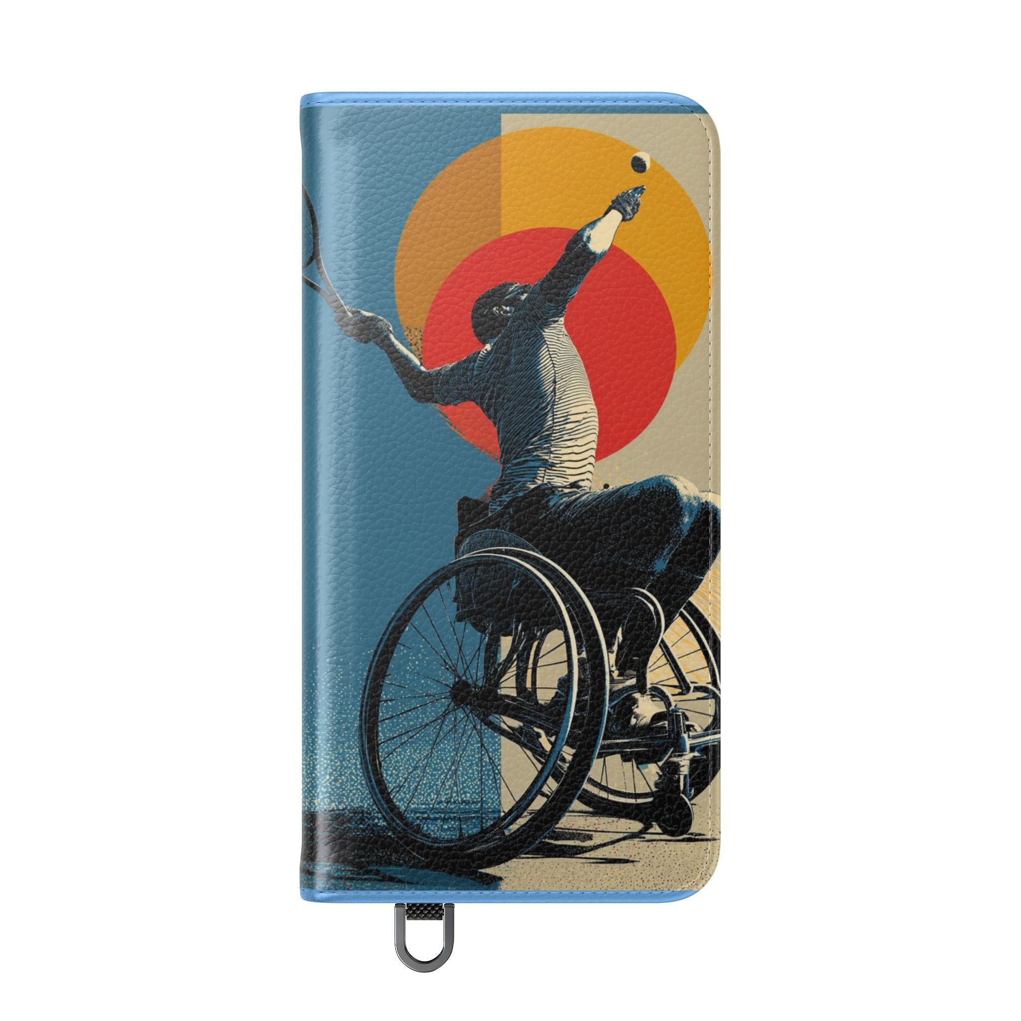 Sporty Flip Case for Athletes Tennis, Phone Wallet Cover, Stylish Mobile Case, Perfect Gift for Sports Fans, Functional Design