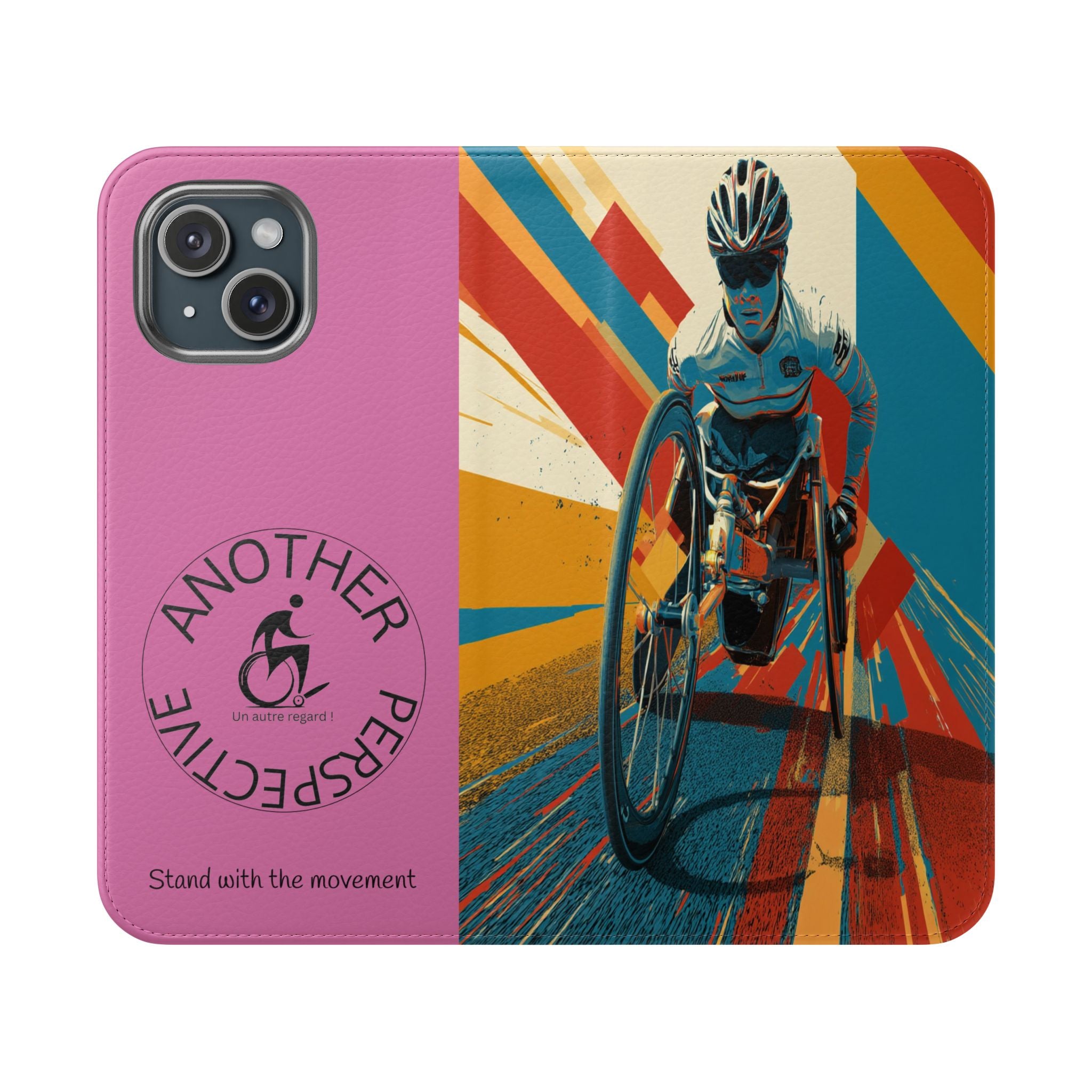 Inclusive Flip Cases for All Wheelchair, Phone Wallet, Strong & Stylish, Stand with the Movement, Perfect Gift, Everyday Use