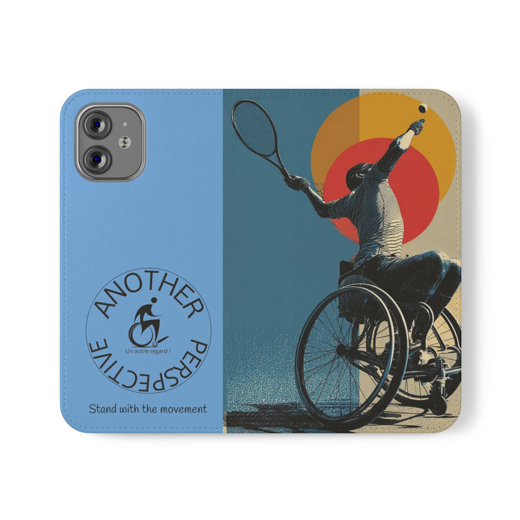 Sporty Flip Case for Athletes Tennis, Phone Wallet Cover, Stylish Mobile Case, Perfect Gift for Sports Fans, Functional Design