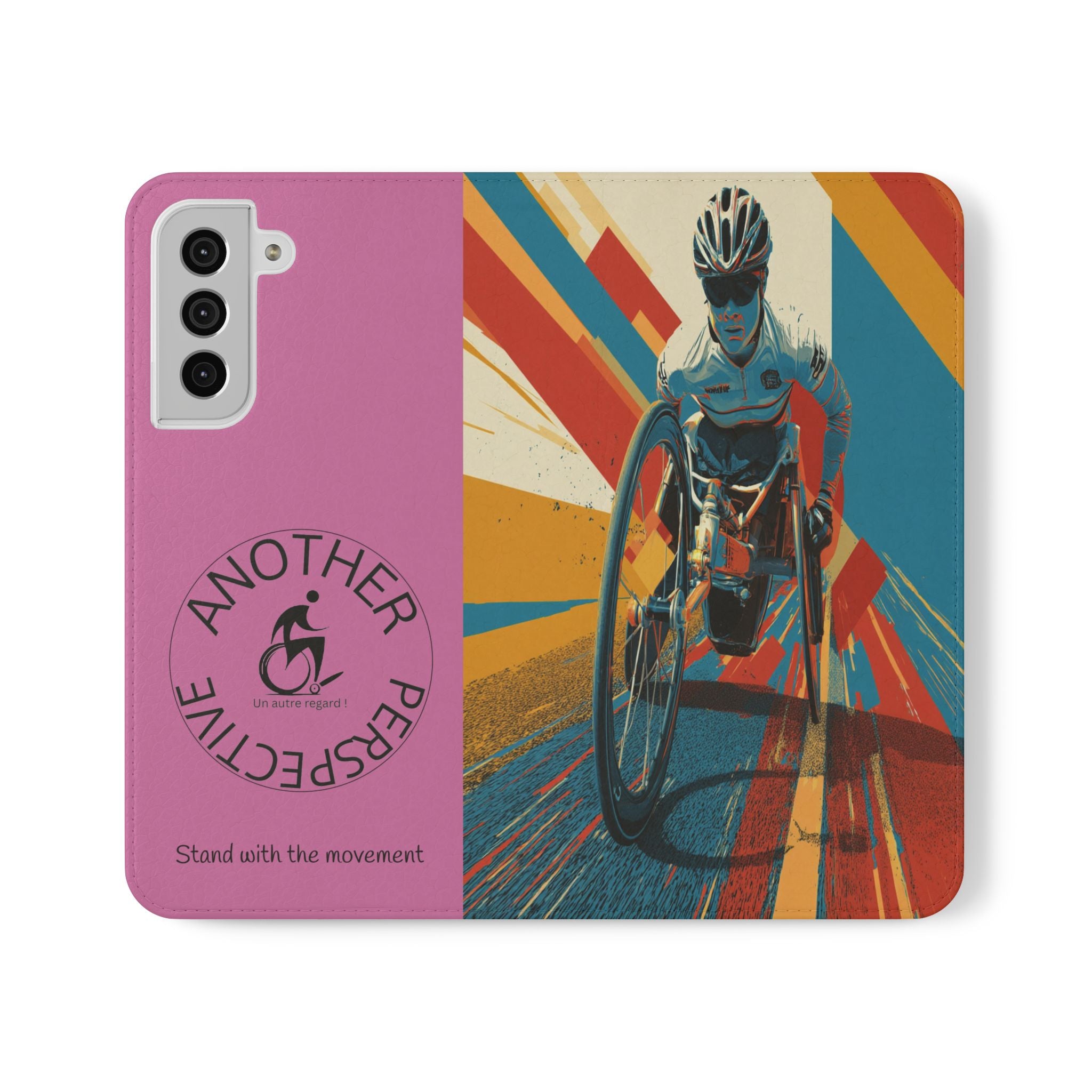 Inclusive Flip Cases for All Wheelchair, Phone Wallet, Strong & Stylish, Stand with the Movement, Perfect Gift, Everyday Use