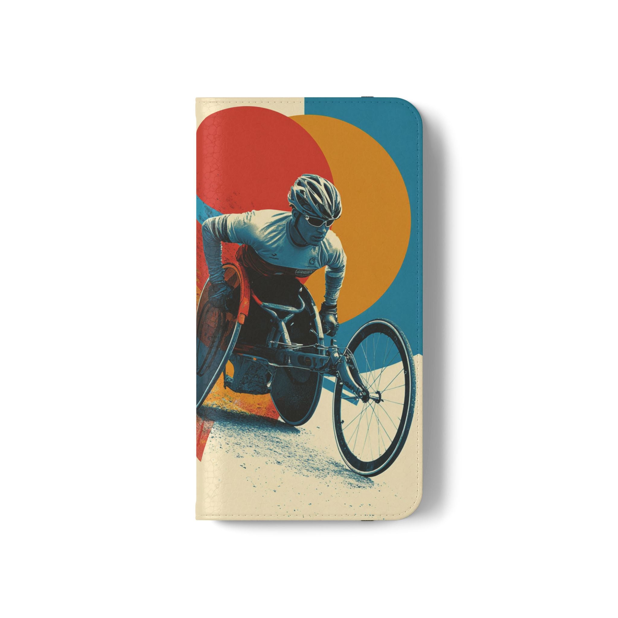 Mobility Advocate Flip Case for Phone Wheelchair, Supportive Gift for Activists, Stylish Wallet Phone Case, Perfect for Everyday Use