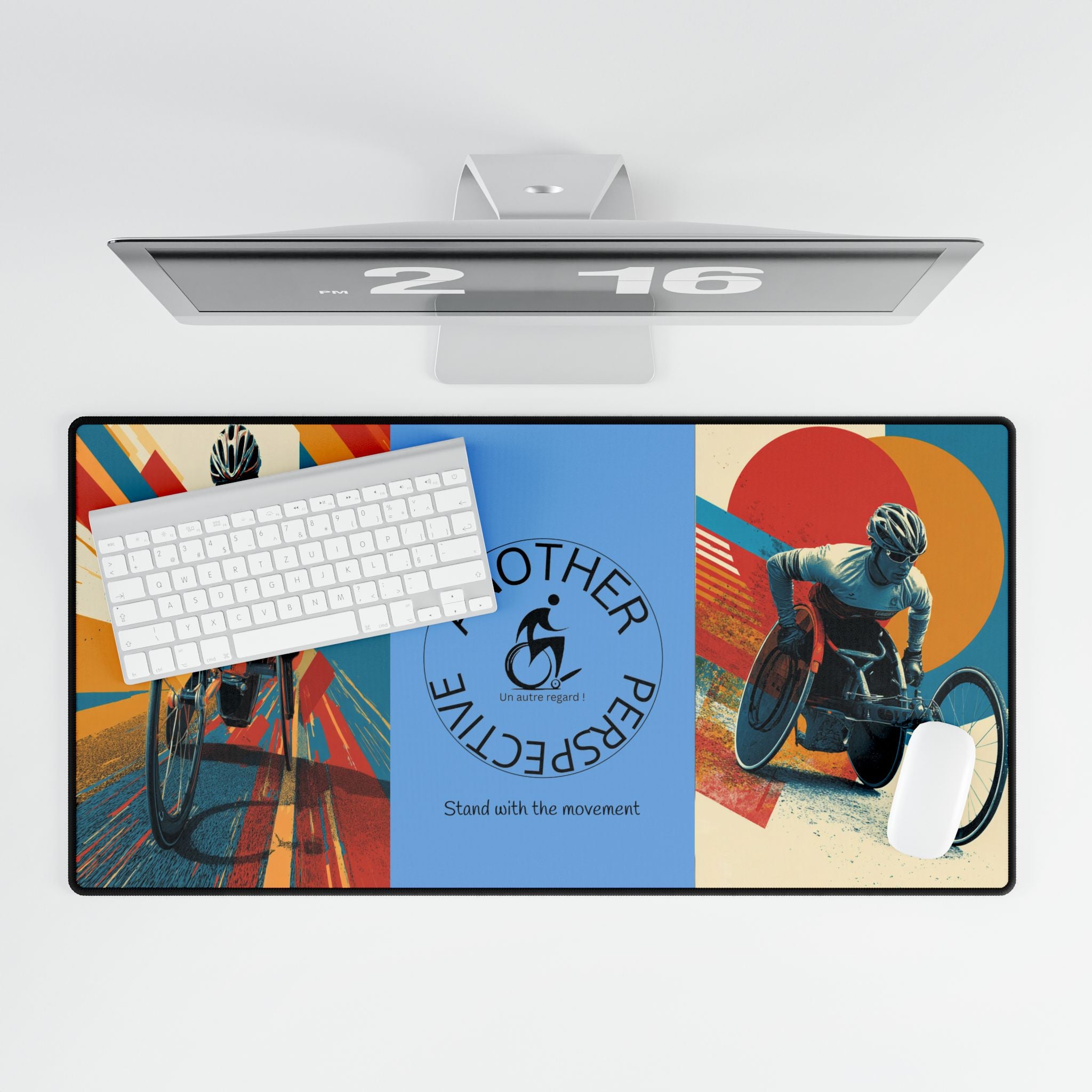 Adaptive Wheelchair Course Desk Mat - Another Perspective | Motivational Workspace Décor, Office Gift, Inspirational Desk Pad, Home Office Decor, [...]
