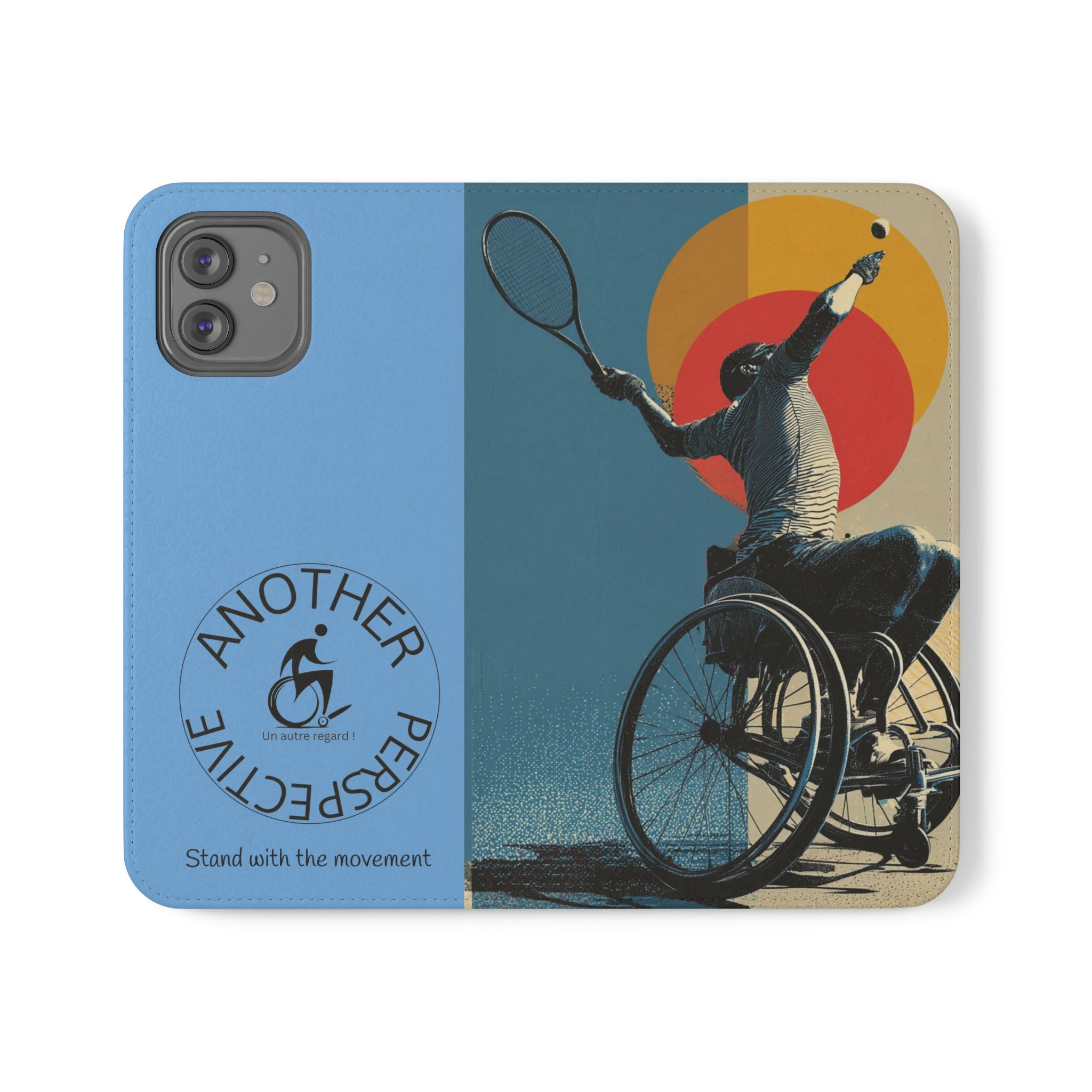 Sporty Flip Case for Athletes Tennis, Phone Wallet Cover, Stylish Mobile Case, Perfect Gift for Sports Fans, Functional Design