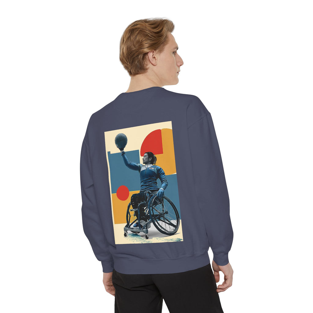 Inspirational Unisex Sweatshirt - Motivational Sports Basket Design | Perfect for Coaches, Athletes, Gifts, Casual Wear, and Events