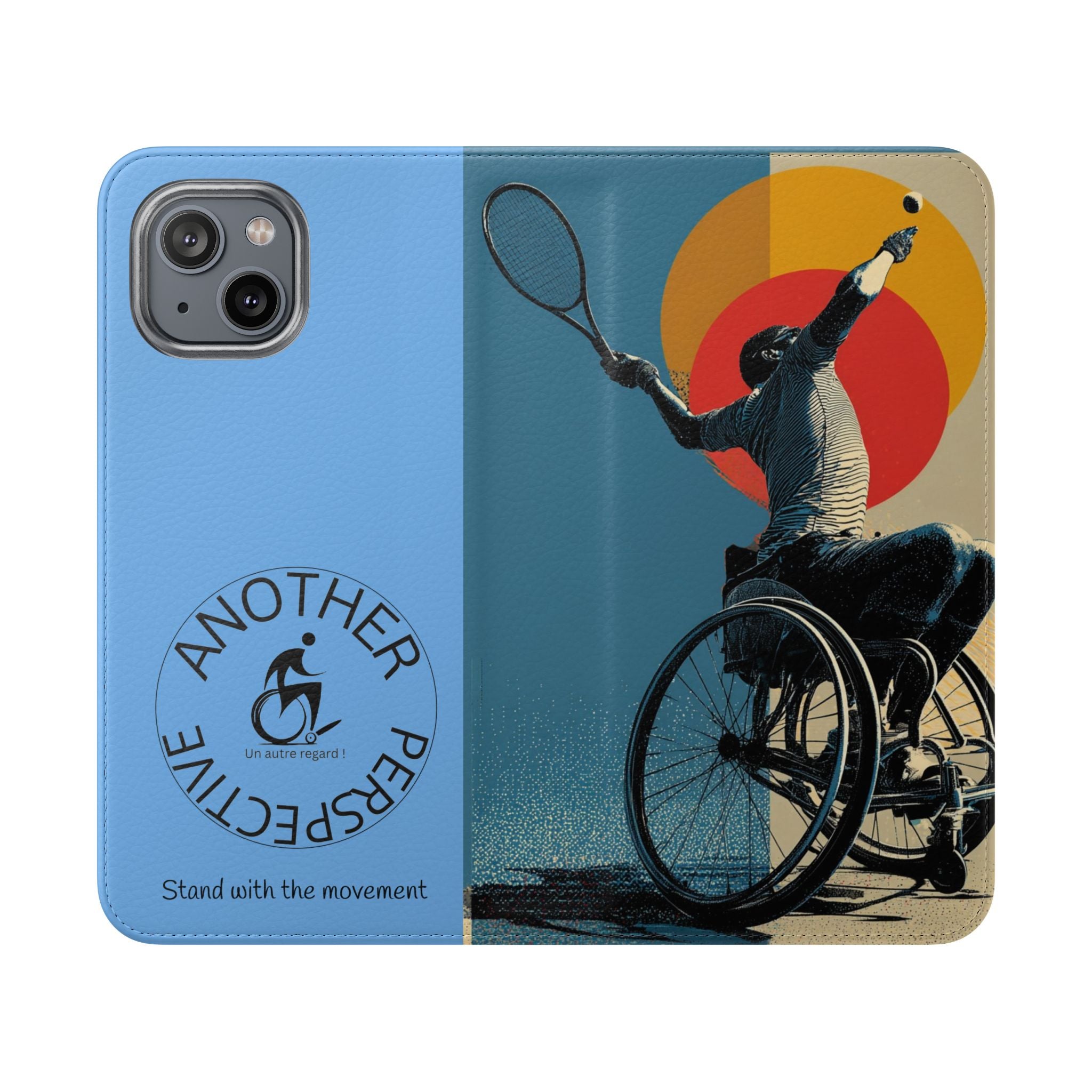 Sporty Flip Case for Athletes Tennis, Phone Wallet Cover, Stylish Mobile Case, Perfect Gift for Sports Fans, Functional Design