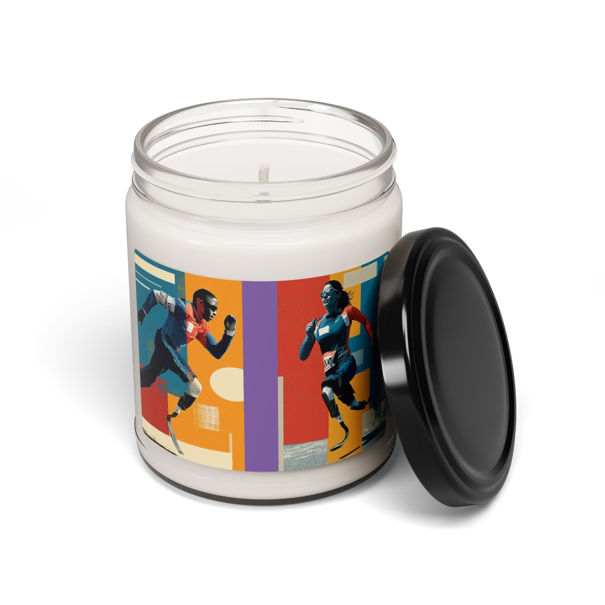 Artistic Wheelchair Course Scented Candle - Relaxation Decor for Sports Lovers, Candles for Gifts, Home Fragrance, Unique Gifts