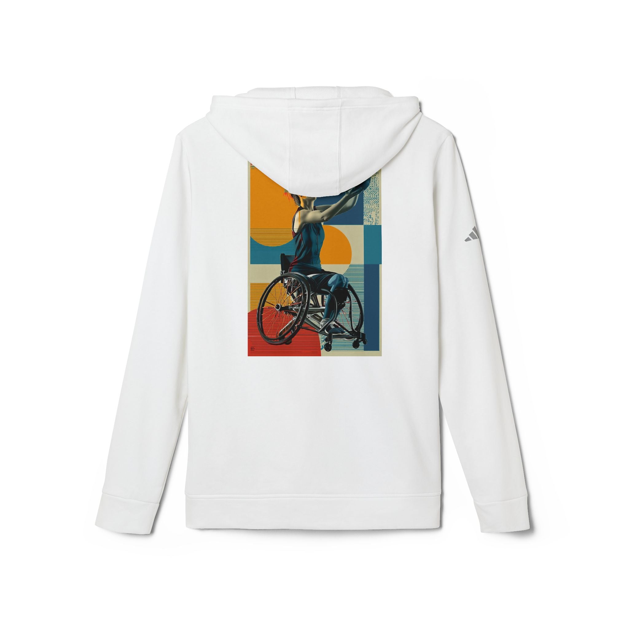 Adaptive Sports Basket Hoodie - Unisex Fleece with Vibrant Design, Ideal for Athletes, Casual Wear, Gifts, Active Lifestyle