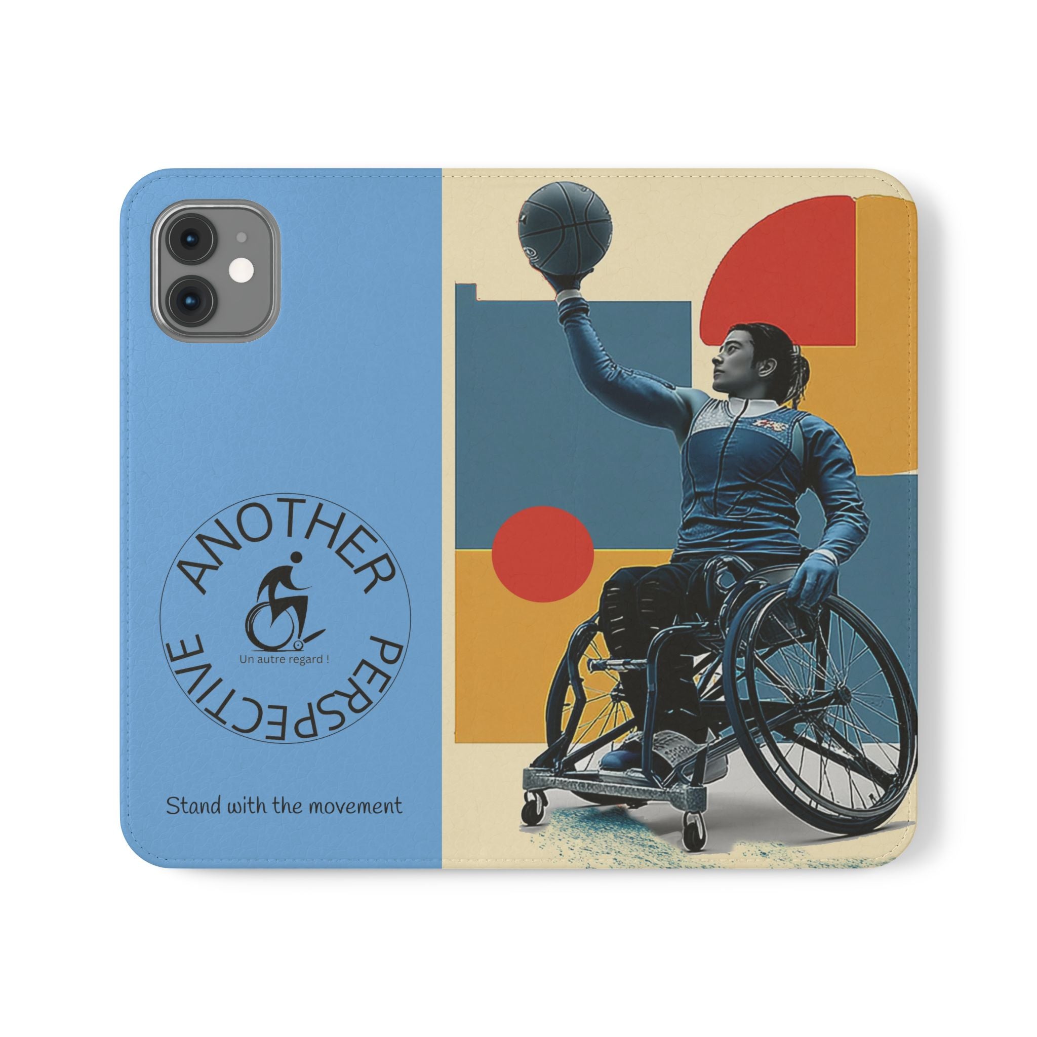 Adaptive Flip Cases for Empowerment, Wheelchair Basketball, Disability Awareness, Inspirational Gifts, Supportive Accessories