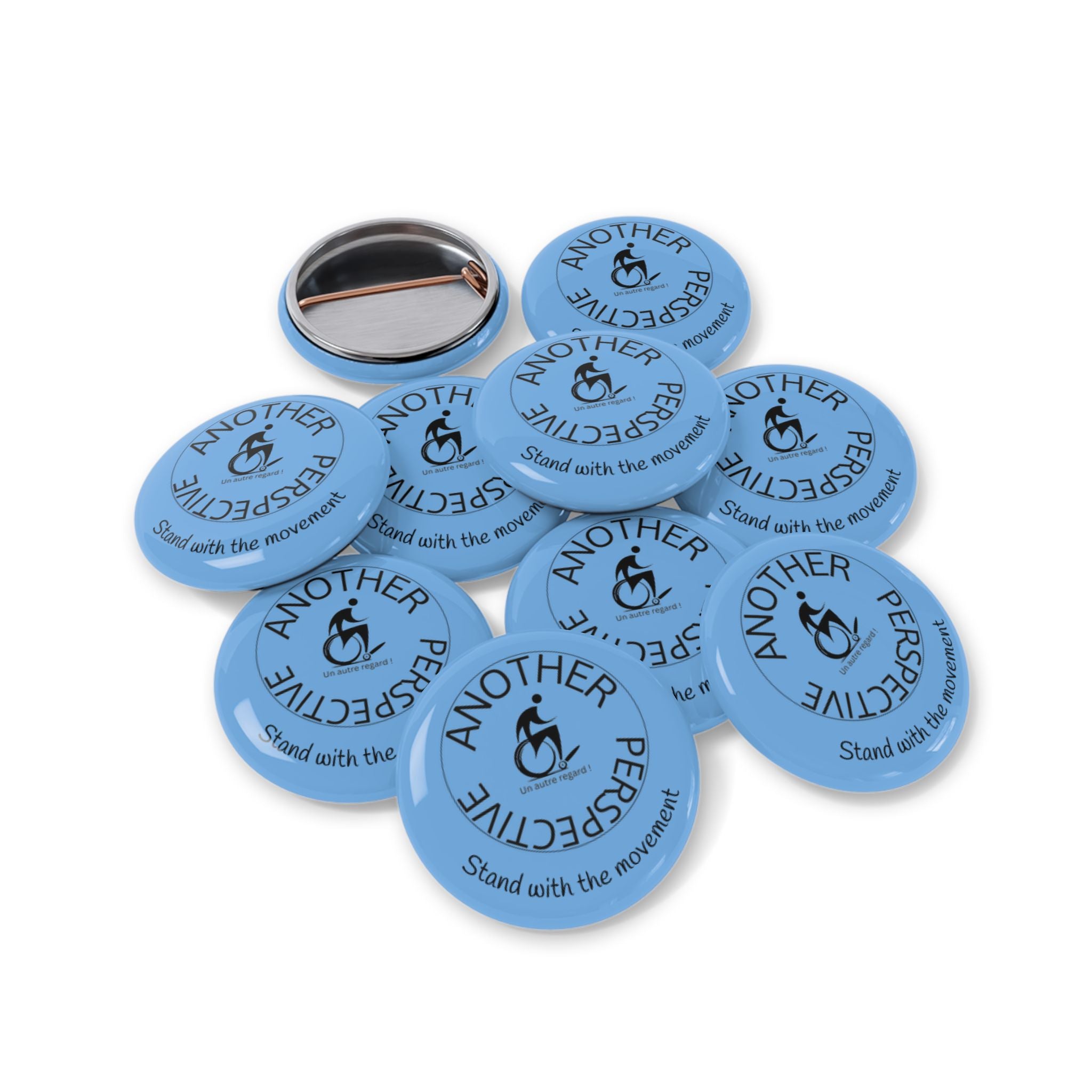Empowering Round Pins - "Another Perspective" - Supportive Badge for Awareness, Gifts, Accessories, Collectibles, Protest