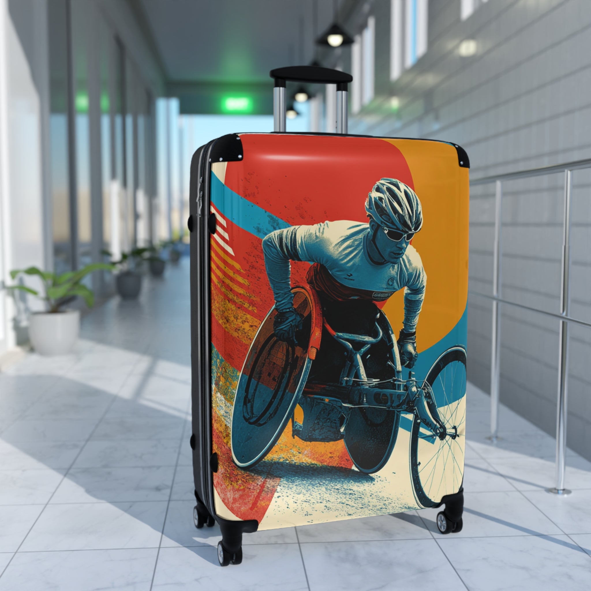 Wheelchair Athlete Suitcase - Travel Gear for Adaptive Sports, Unique Luggage, Inspirational Gift, Mobility Travel, Adventure Bag