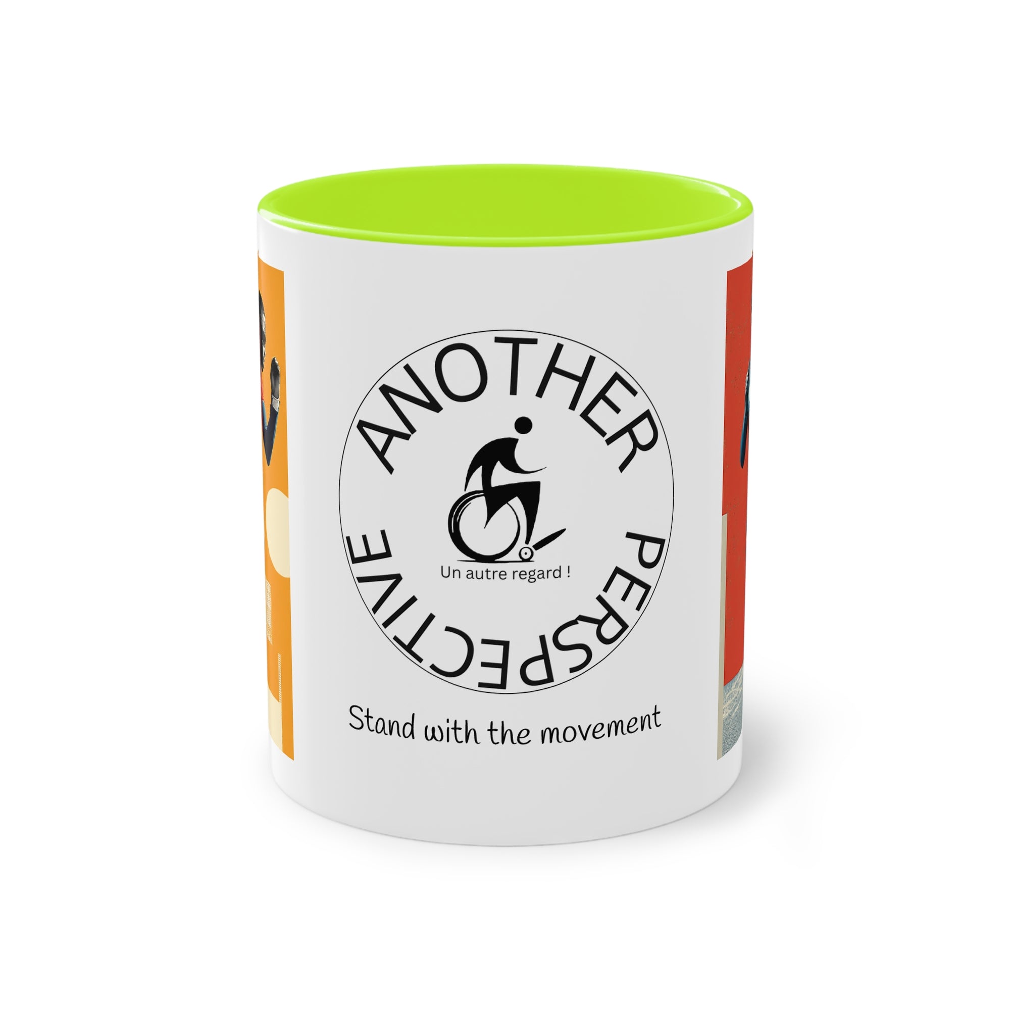 Dynamic Two-Tone Coffee Mug Course, Drinkware, Ideal Gift for Athletes, Motivational Morning Caffeine Boost, Sports Lover Cup