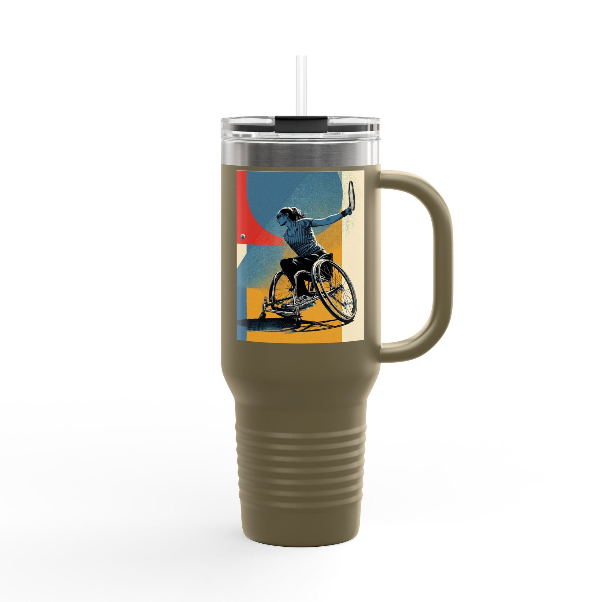 Vibrant Insulated Travel Mug, 40oz | Stylish Drinkware for Outdoor Adventures, Sports, Travel, Gifts