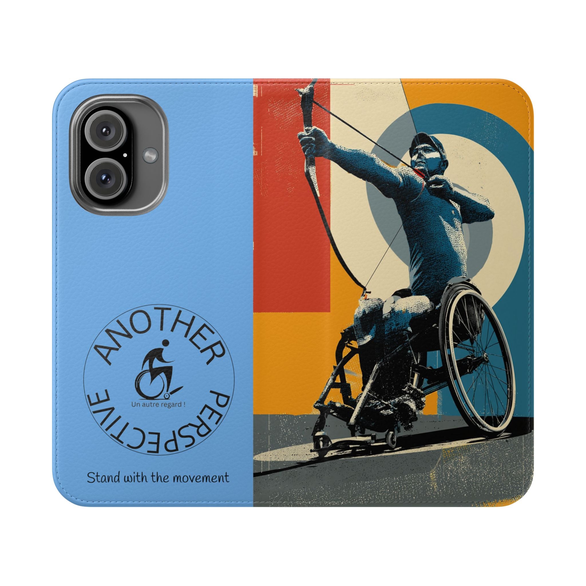 Sporty Flip Case for Athletes Archery, Phone Wallet Cover, Stylish Mobile Case, Perfect Gift for Sports Fans, Functional Design