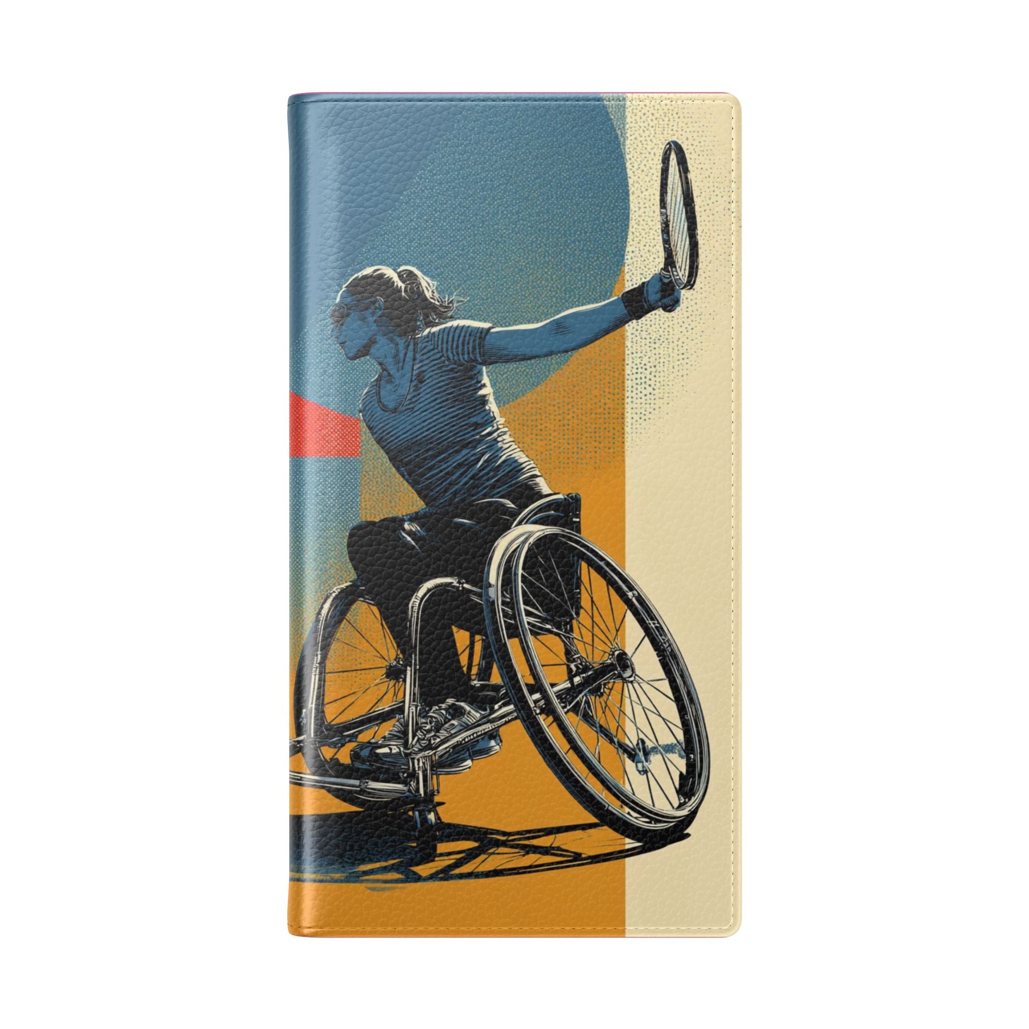 Sporty Flip Case for Athletes Tennis, Phone Wallet Cover, Stylish Mobile Case, Perfect Gift for Sports Fans, Functional Design