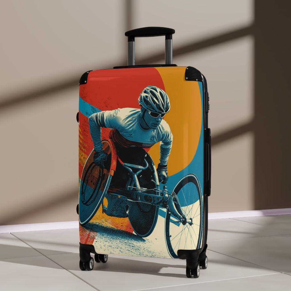 Wheelchair Athlete Suitcase - Travel Gear for Adaptive Sports, Unique Luggage, Inspirational Gift, Mobility Travel, Adventure Bag