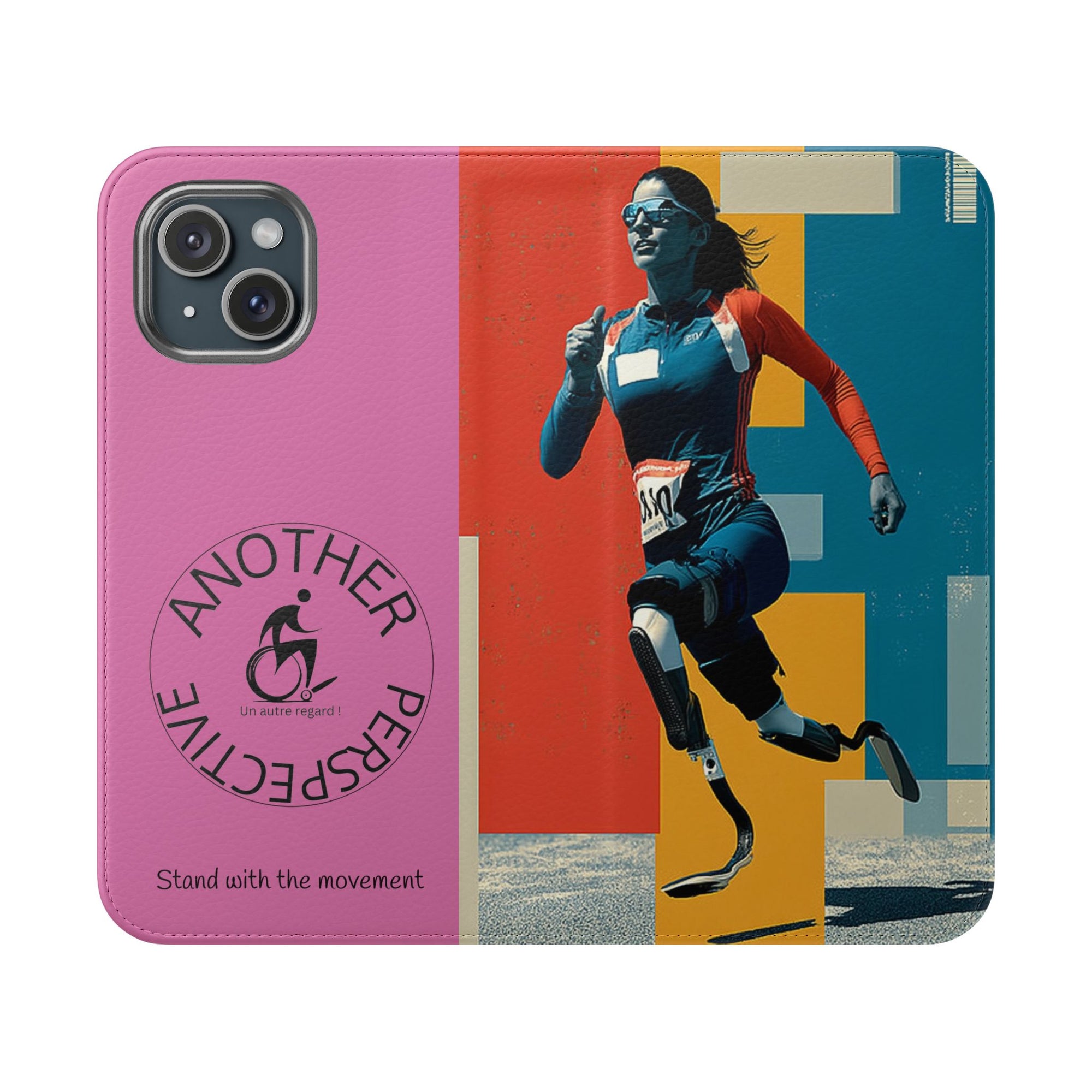 Empowering Flip Cases for Smartphones Course| Stand with the Movement, Stylish Phone Cover, Unique Gift, Inclusive Design, Support Accessibility