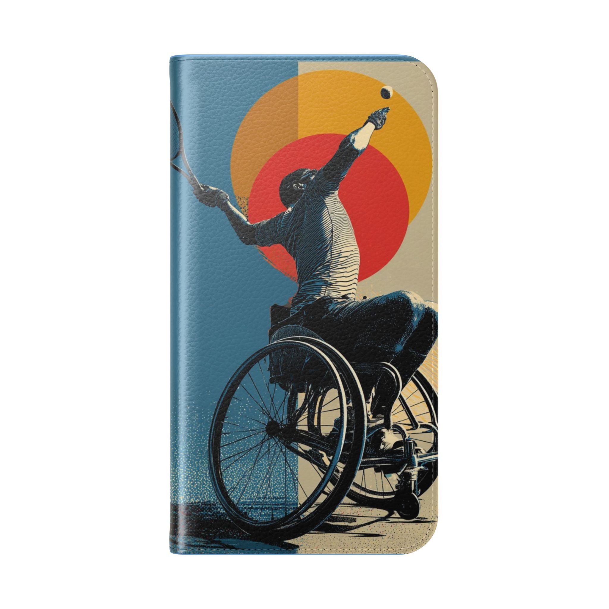 Sporty Flip Case for Athletes Tennis, Phone Wallet Cover, Stylish Mobile Case, Perfect Gift for Sports Fans, Functional Design
