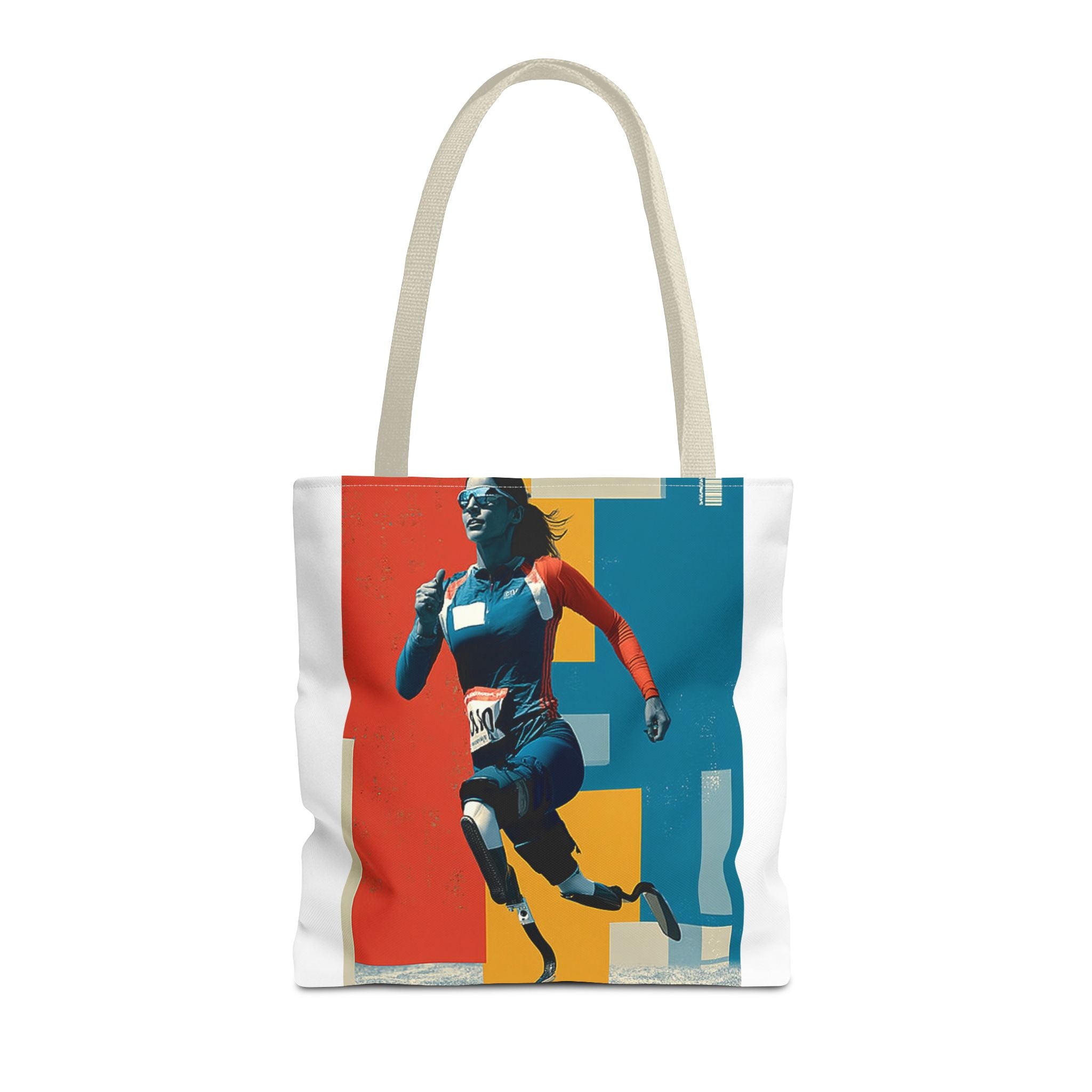 Inspirational Course Sports Tote Bag | Motivational Gym Bag, Everyday Use, Eco-Friendly Gift, Unique Sporty Design