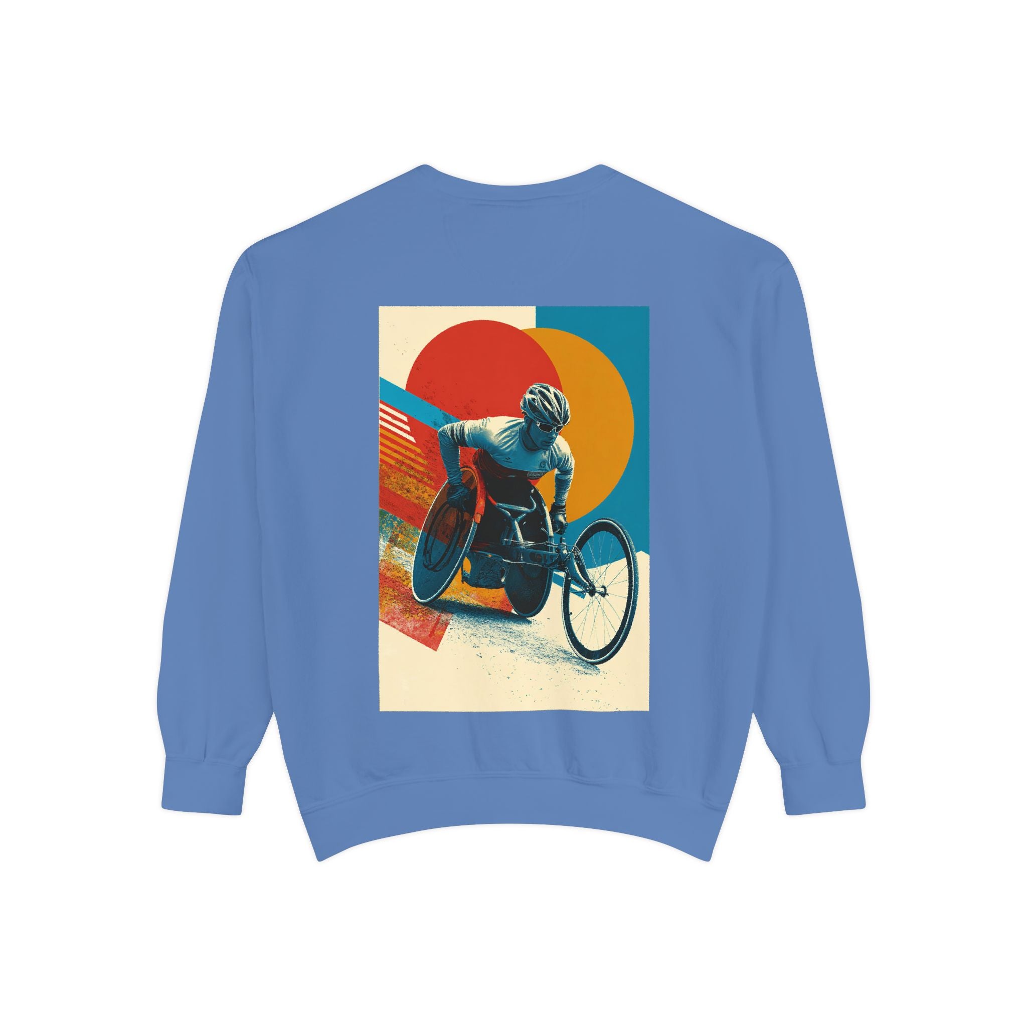 Inspirational Unisex Sweatshirt - Motivational Sports Wheelchair course Design | Perfect for Coaches, Athletes, Gifts, Casual Wear, and Events