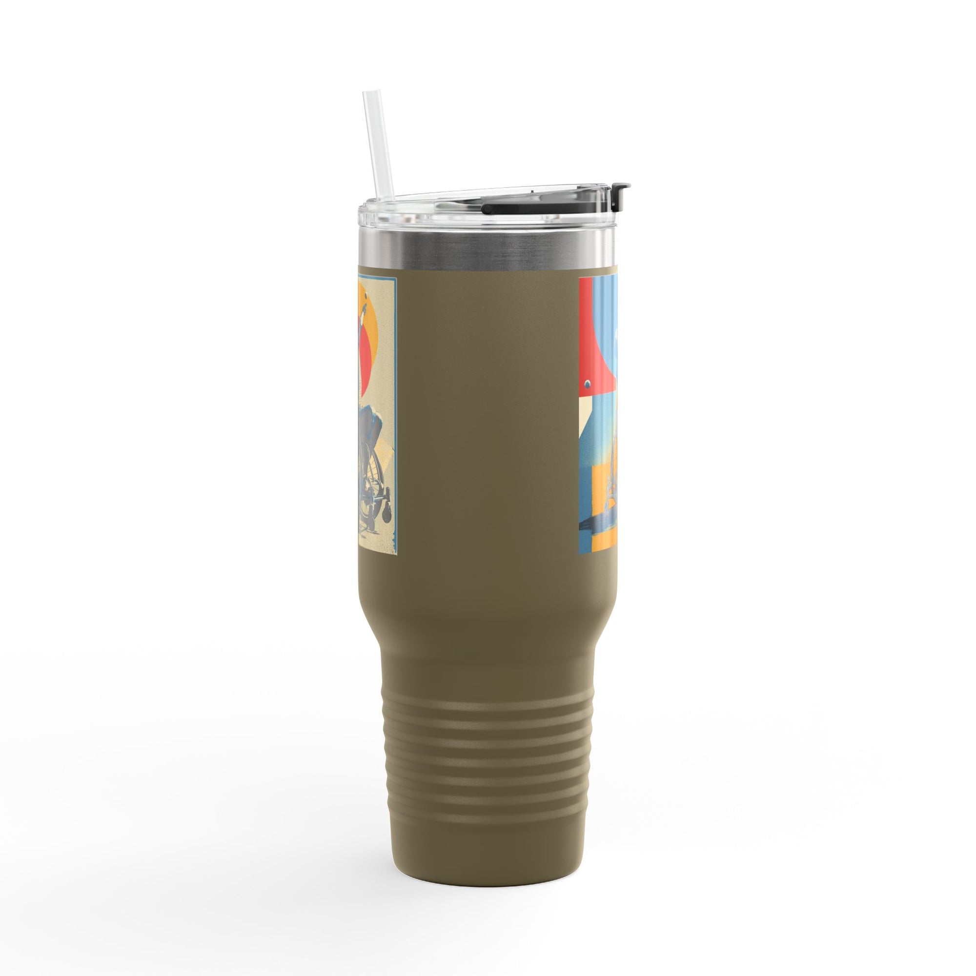Vibrant Insulated Travel Mug, 40oz | Stylish Drinkware for Outdoor Adventures, Sports, Travel, Gifts
