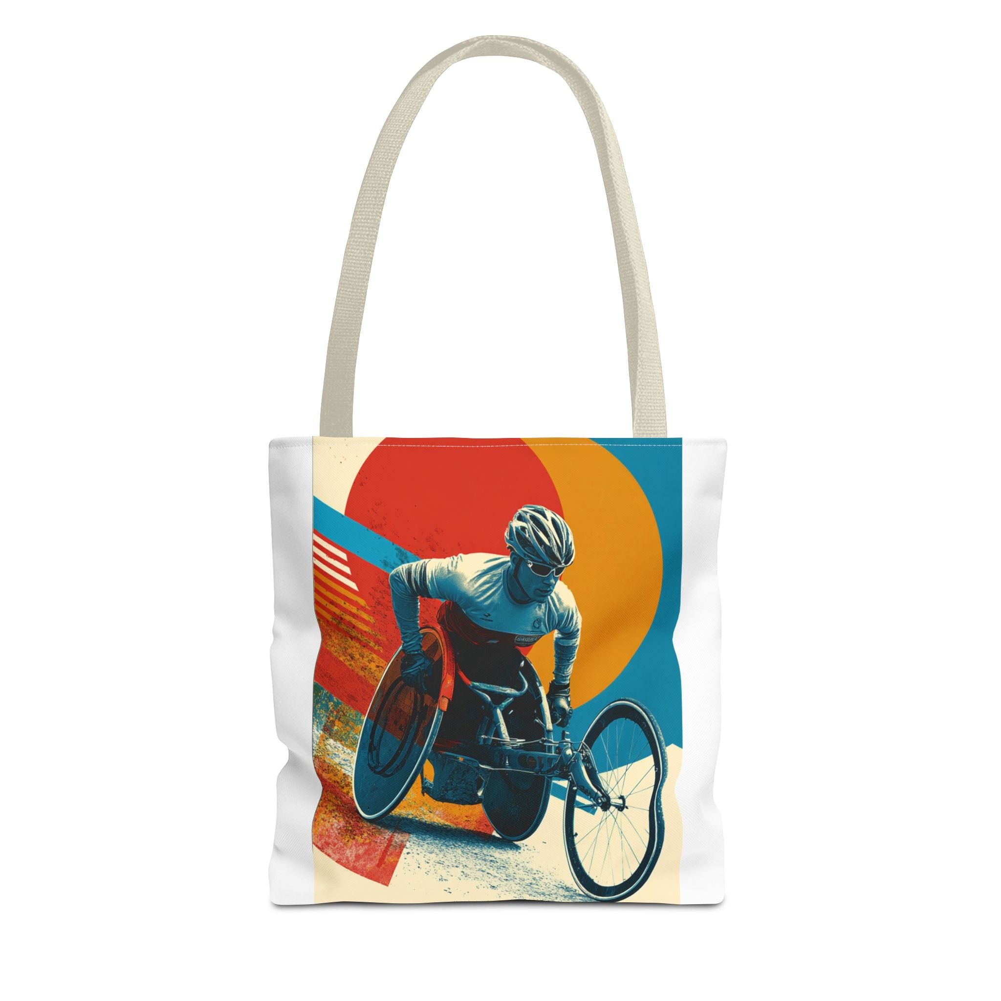 Inspirational Wheelchair Sports Tote Bag | Motivational Gym Bag, Everyday Use, Eco-Friendly Gift, Unique Sporty Design