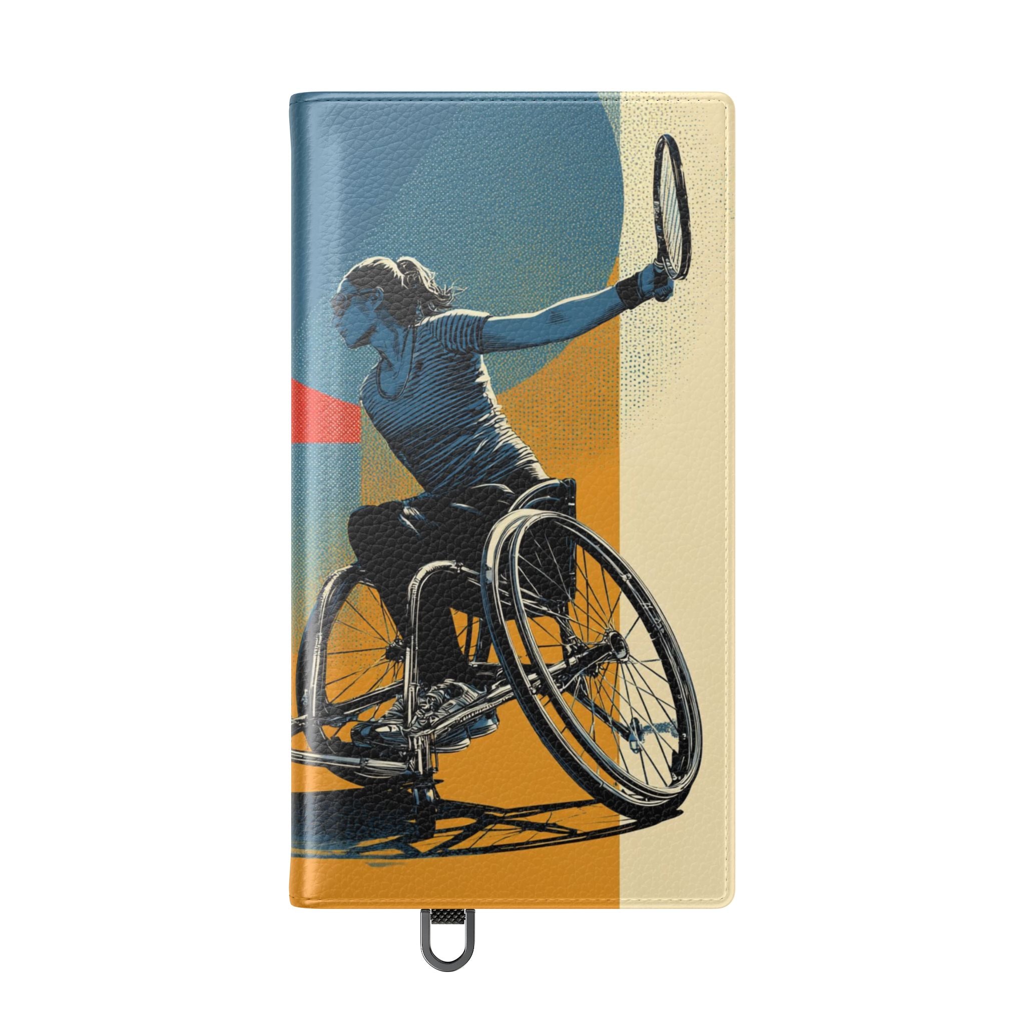 Sporty Flip Case for Athletes Tennis, Phone Wallet Cover, Stylish Mobile Case, Perfect Gift for Sports Fans, Functional Design