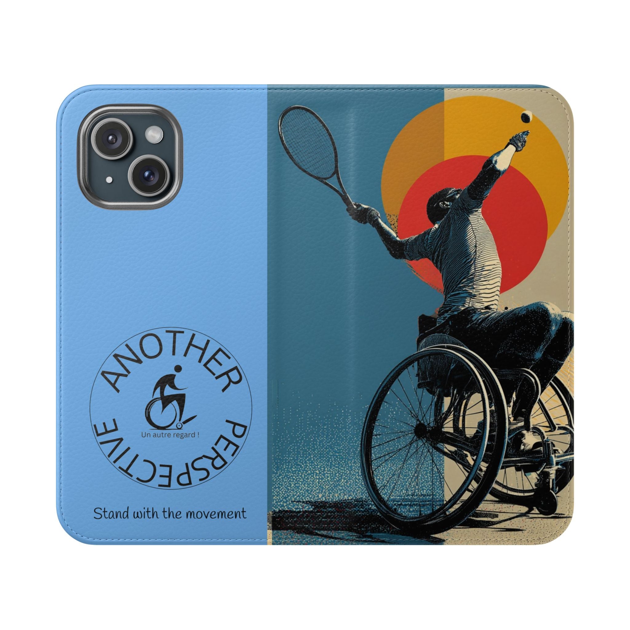 Sporty Flip Case for Athletes Tennis, Phone Wallet Cover, Stylish Mobile Case, Perfect Gift for Sports Fans, Functional Design