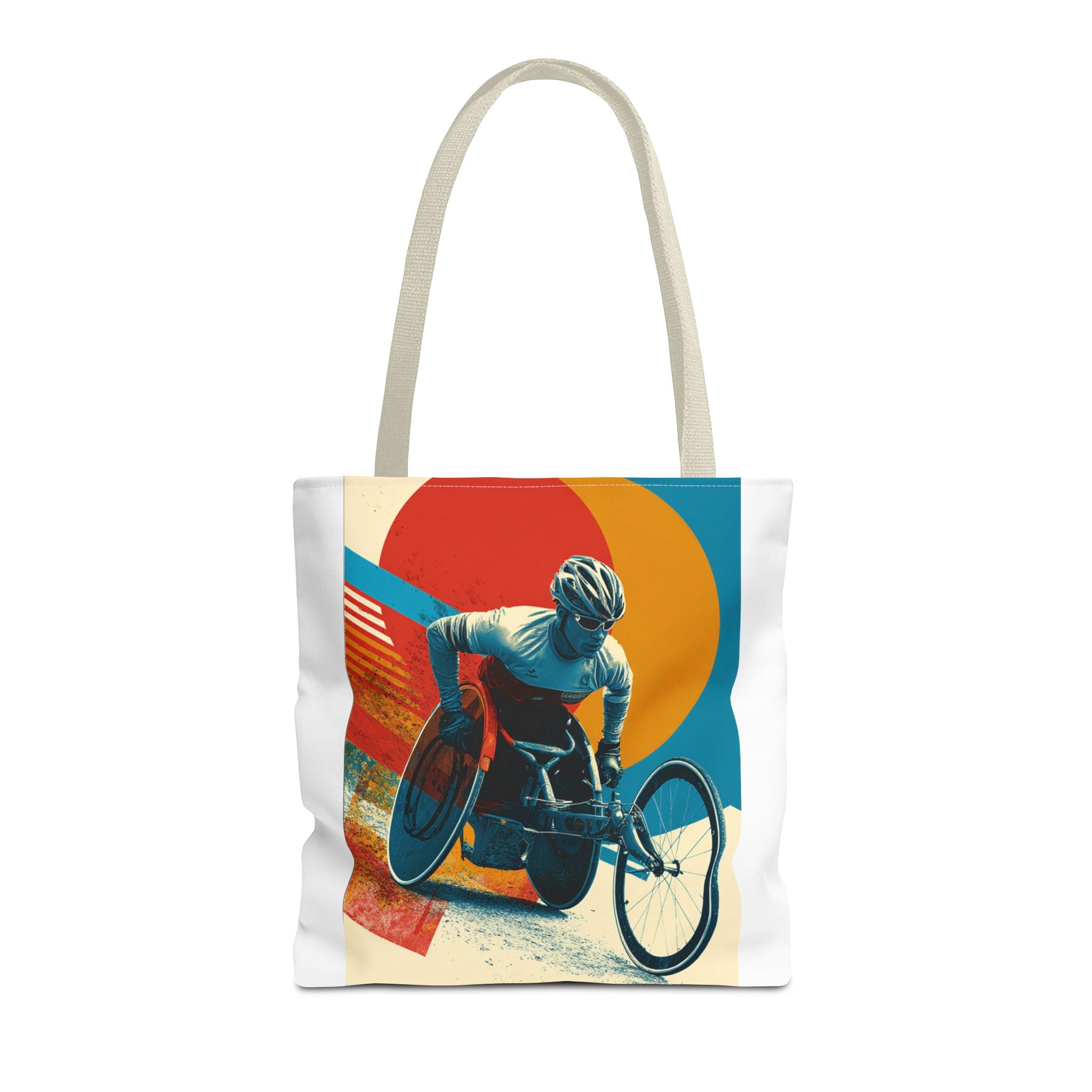 Inspirational Wheelchair Sports Tote Bag | Motivational Gym Bag, Everyday Use, Eco-Friendly Gift, Unique Sporty Design