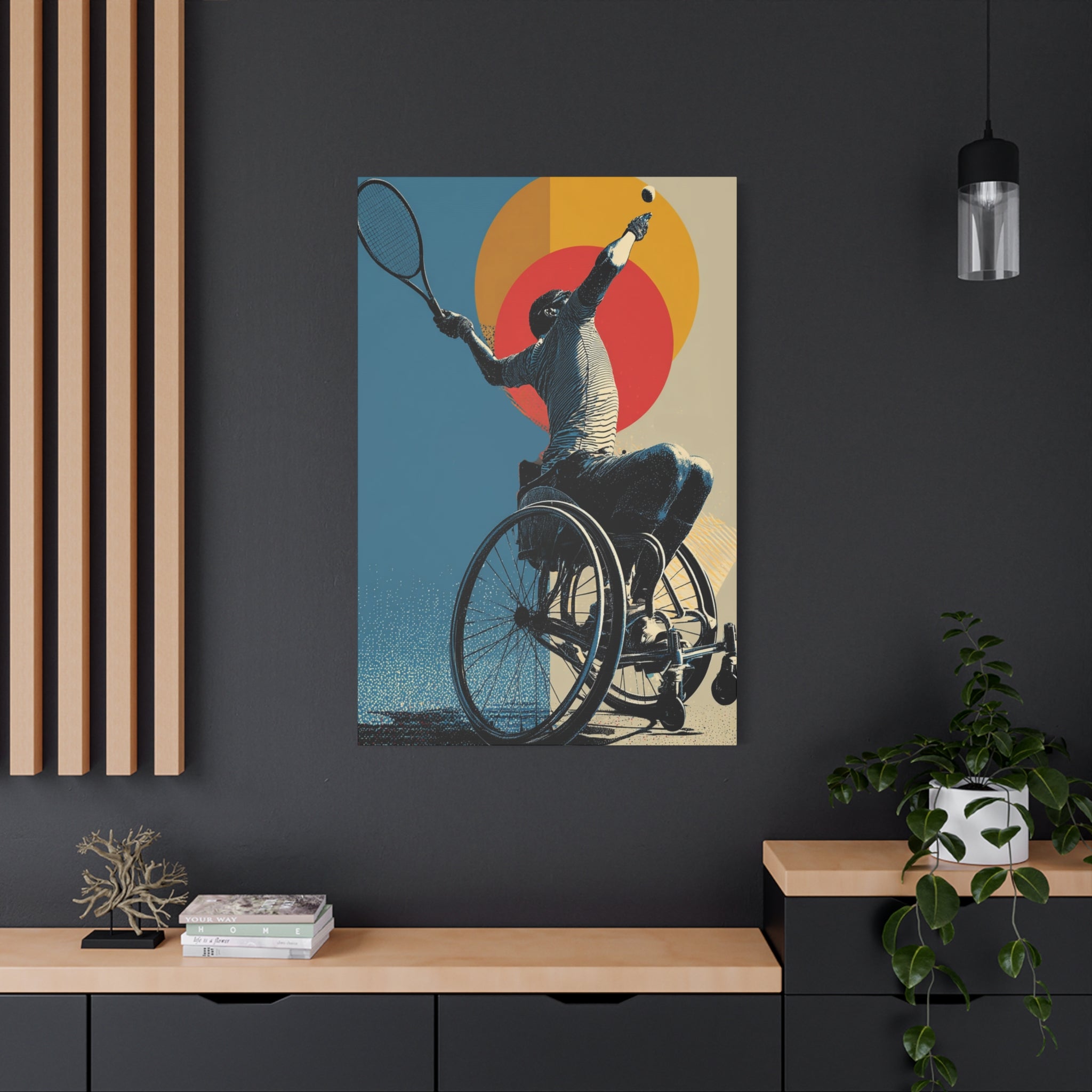 Empowering Wheelchair Tennis Canvas Art, Inspirational Wall Decor, Motivational Home Decor, Unique Gift for Sports Enthusiasts, [...]