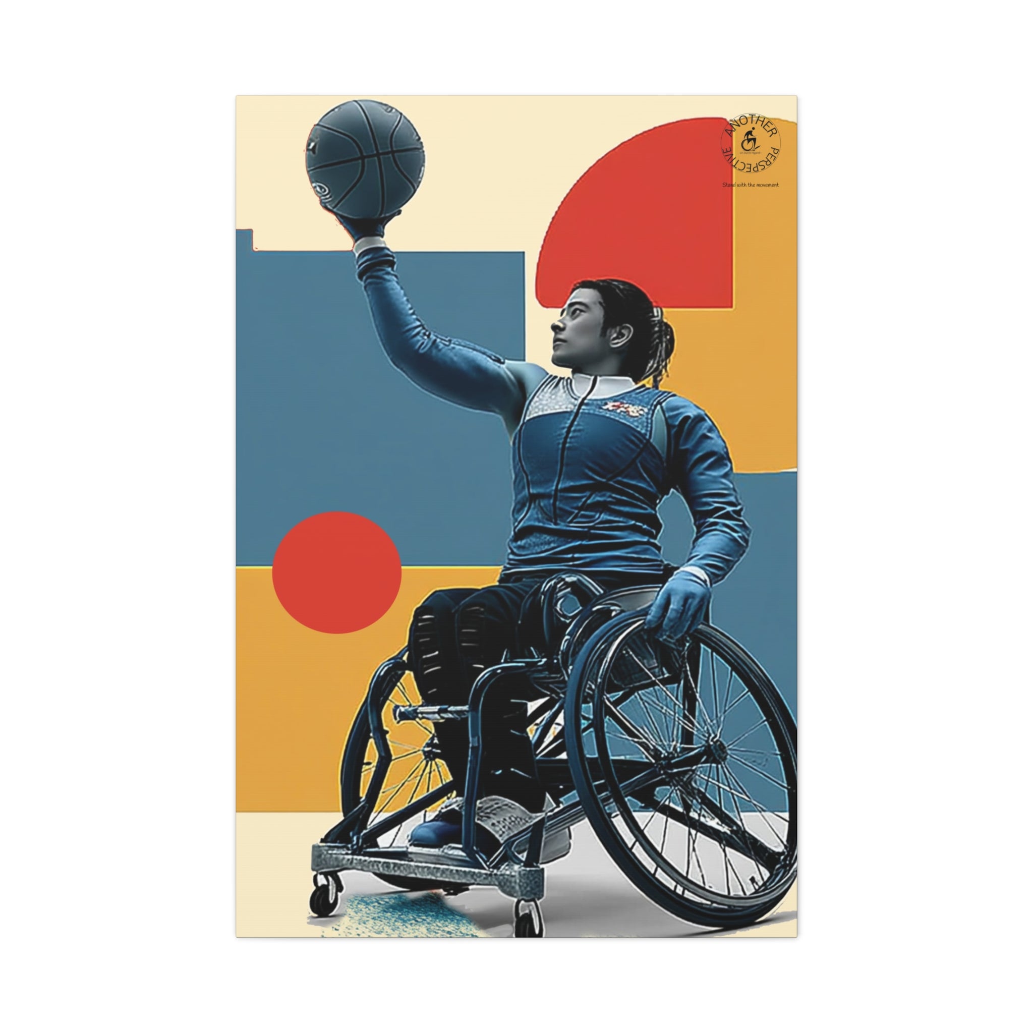 Empowering Wheelchair Basket Canvas Art, Inspirational Wall Decor, Motivational Home Decor, Unique Gift for Sports Enthusiasts, [...]