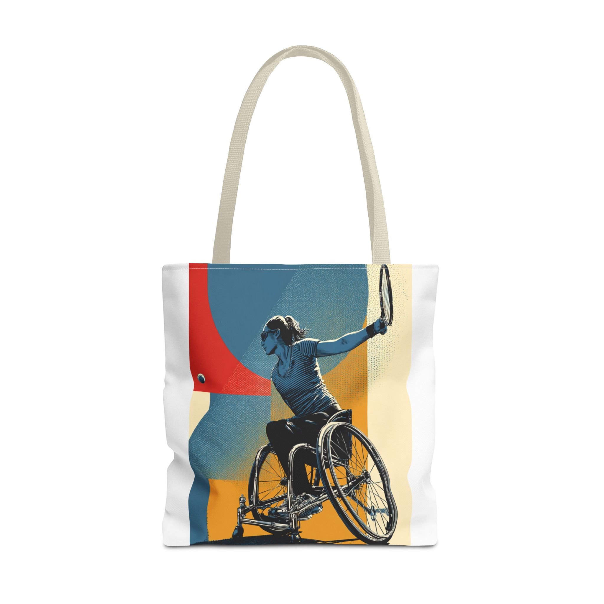 Inspirational Wheelchair Sports Tote Bag | Motivational Gym Bag, Everyday Use, Eco-Friendly Gift, Unique Sporty Design
