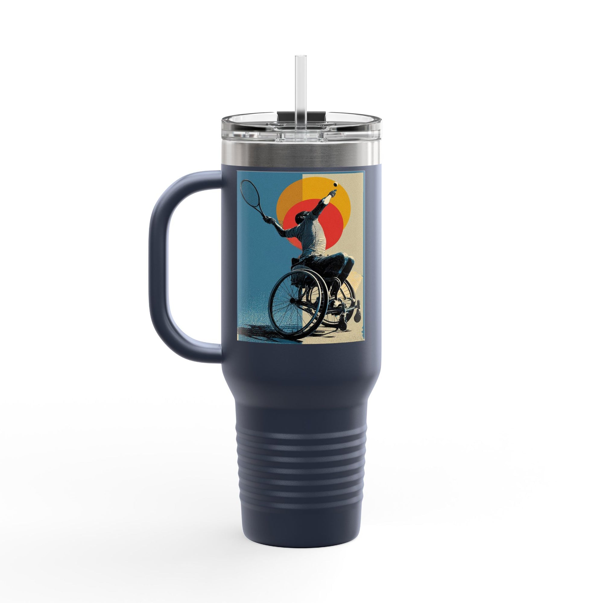 Vibrant Insulated Travel Mug, 40oz | Stylish Drinkware for Outdoor Adventures, Sports, Travel, Gifts