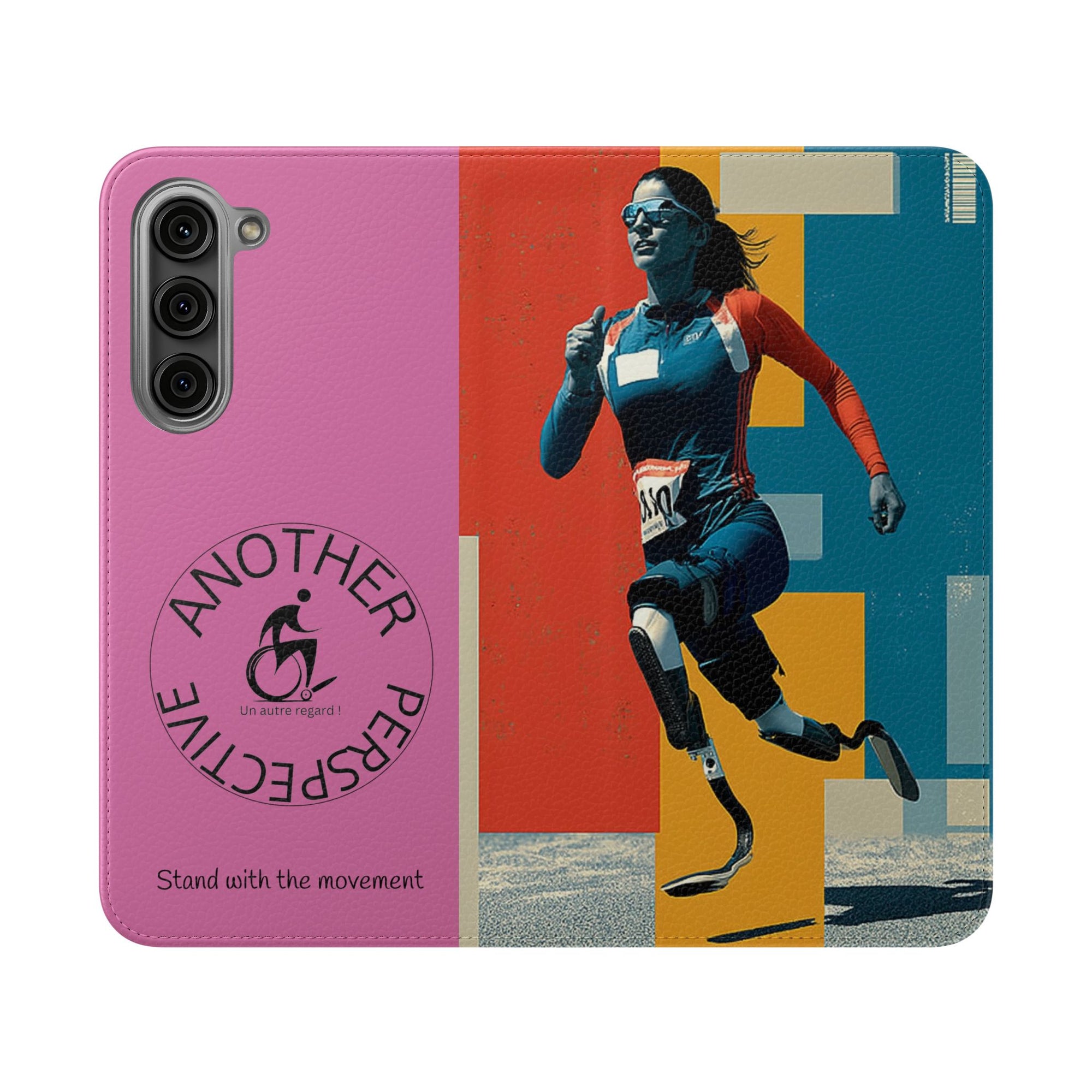 Empowering Flip Cases for Smartphones Course| Stand with the Movement, Stylish Phone Cover, Unique Gift, Inclusive Design, Support Accessibility