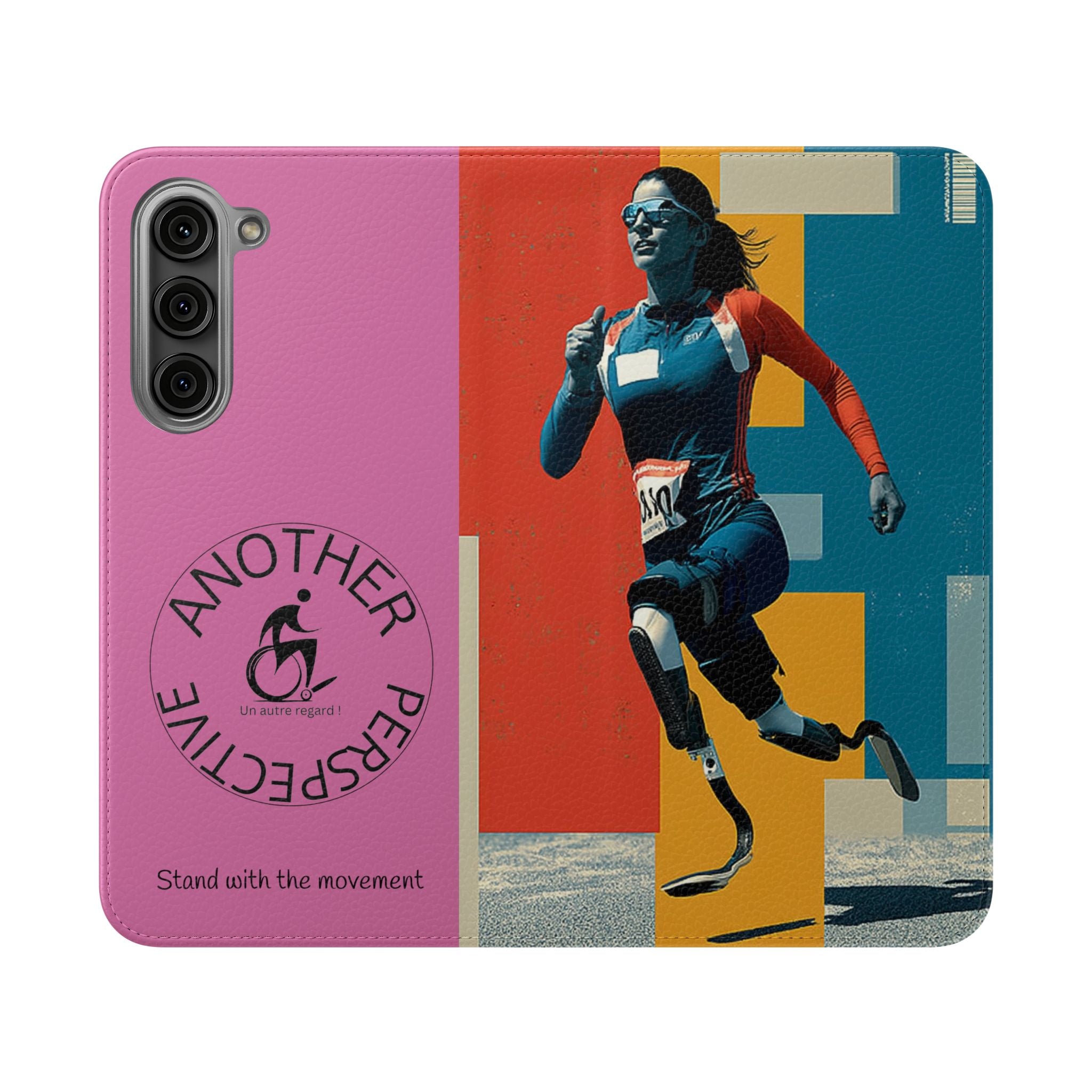 Empowering Flip Cases for Smartphones Course| Stand with the Movement, Stylish Phone Cover, Unique Gift, Inclusive Design, Support Accessibility