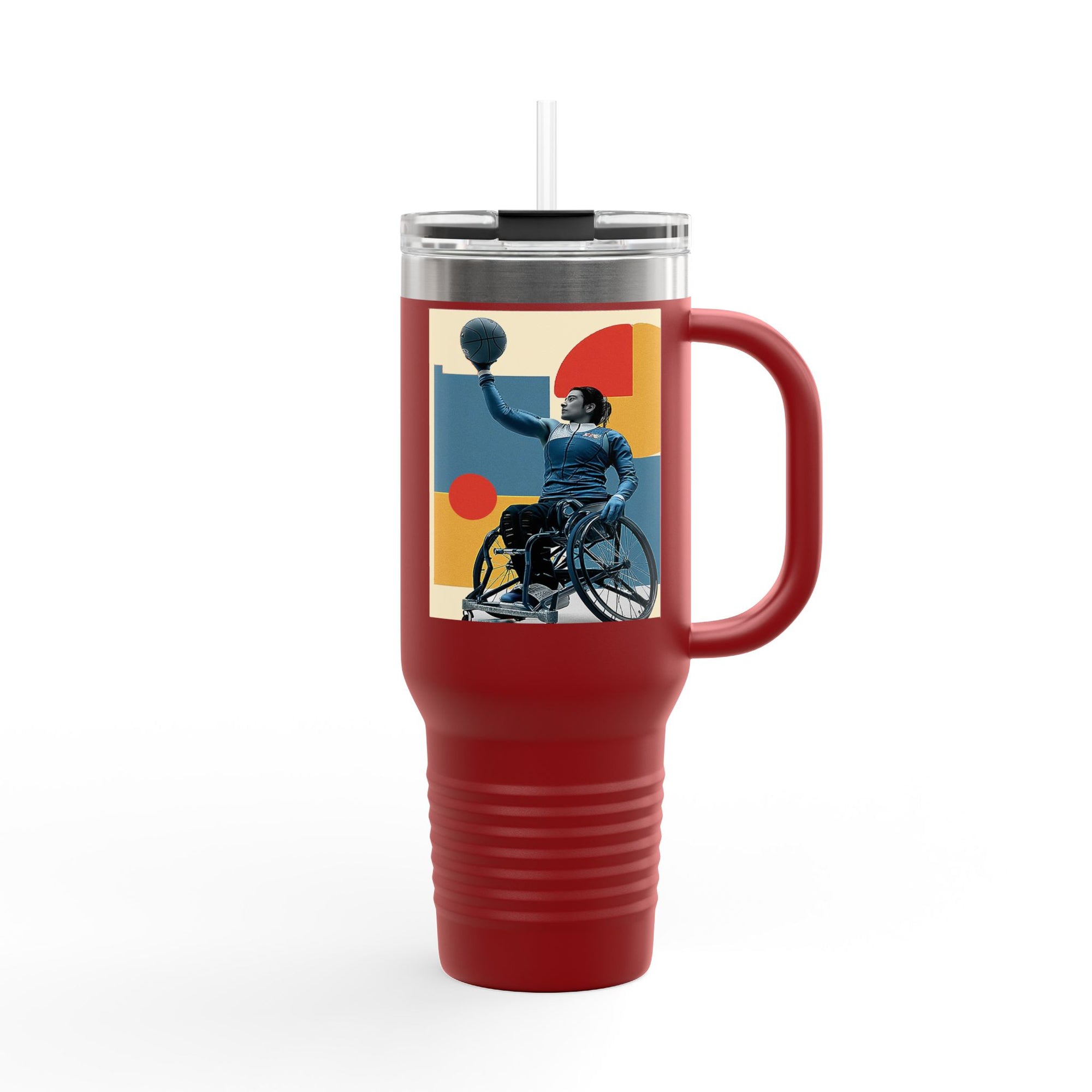 Vibrant Insulated Travel Mug, 40oz | Stylish Drinkware for Outdoor Adventures, Sports, Travel, Gifts