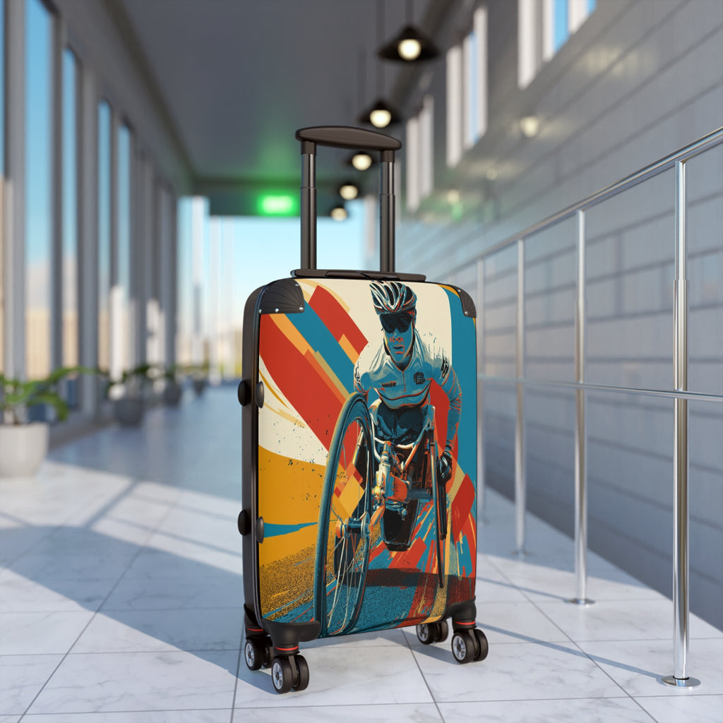 Wheelchair Athlete Suitcase - Travel Gear for Adaptive Sports, Unique Luggage, Inspirational Gift, Mobility Travel, Adventure Bag