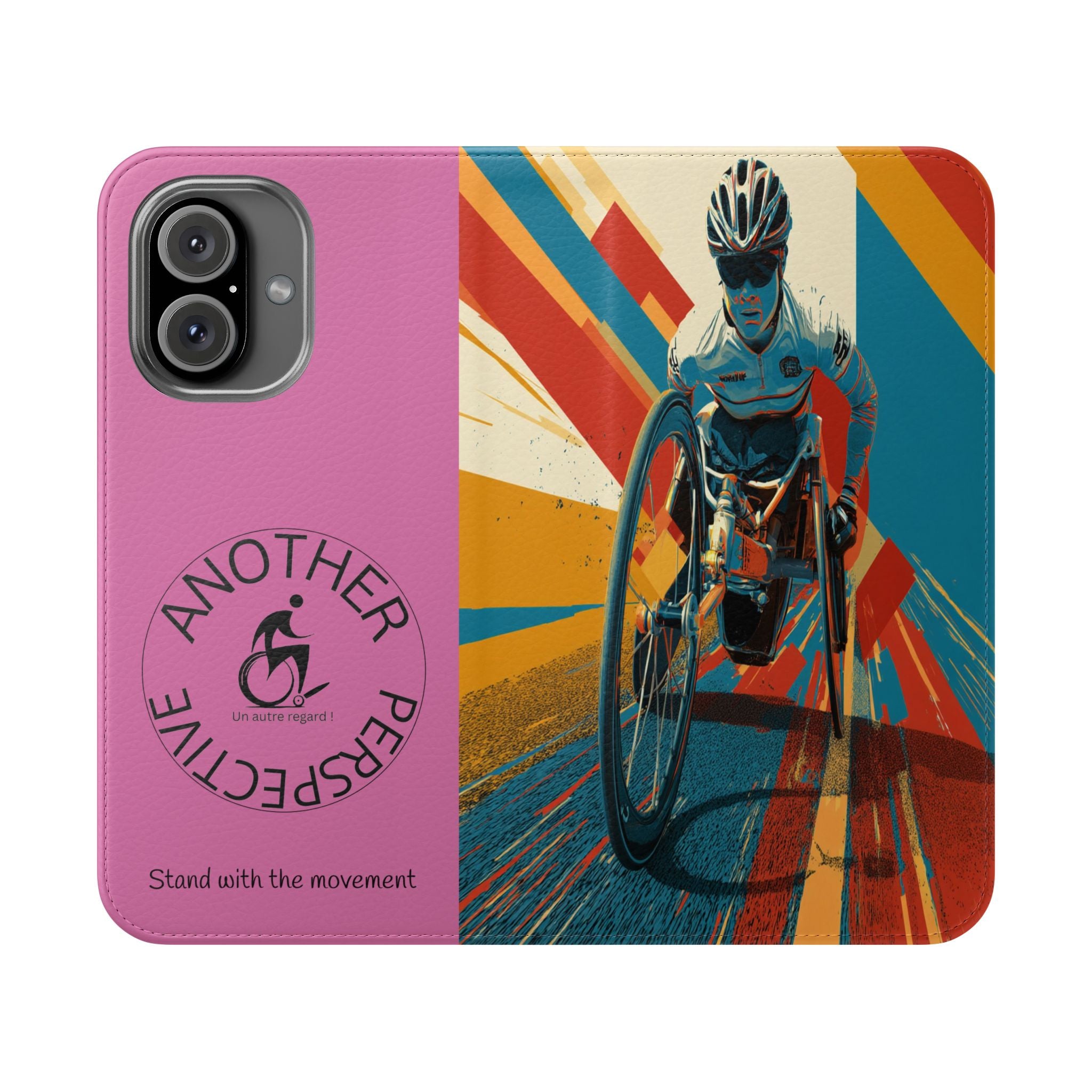 Inclusive Flip Cases for All Wheelchair, Phone Wallet, Strong & Stylish, Stand with the Movement, Perfect Gift, Everyday Use