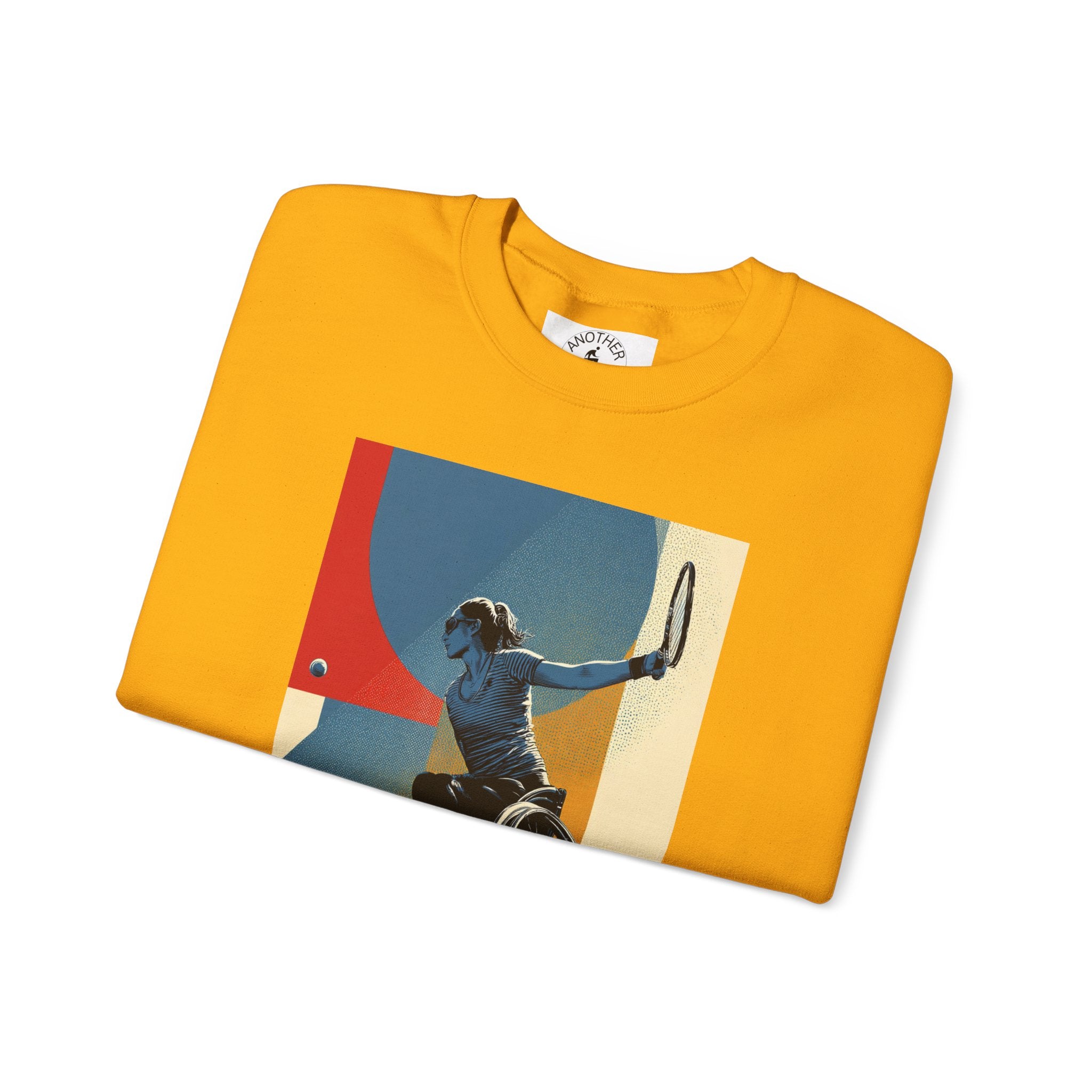 Inclusive WheelChair Course Sports Themed Sweatshirt for Empowerment, Unisex Heavy Blend Crewneck, Inspirational Gift for Activists