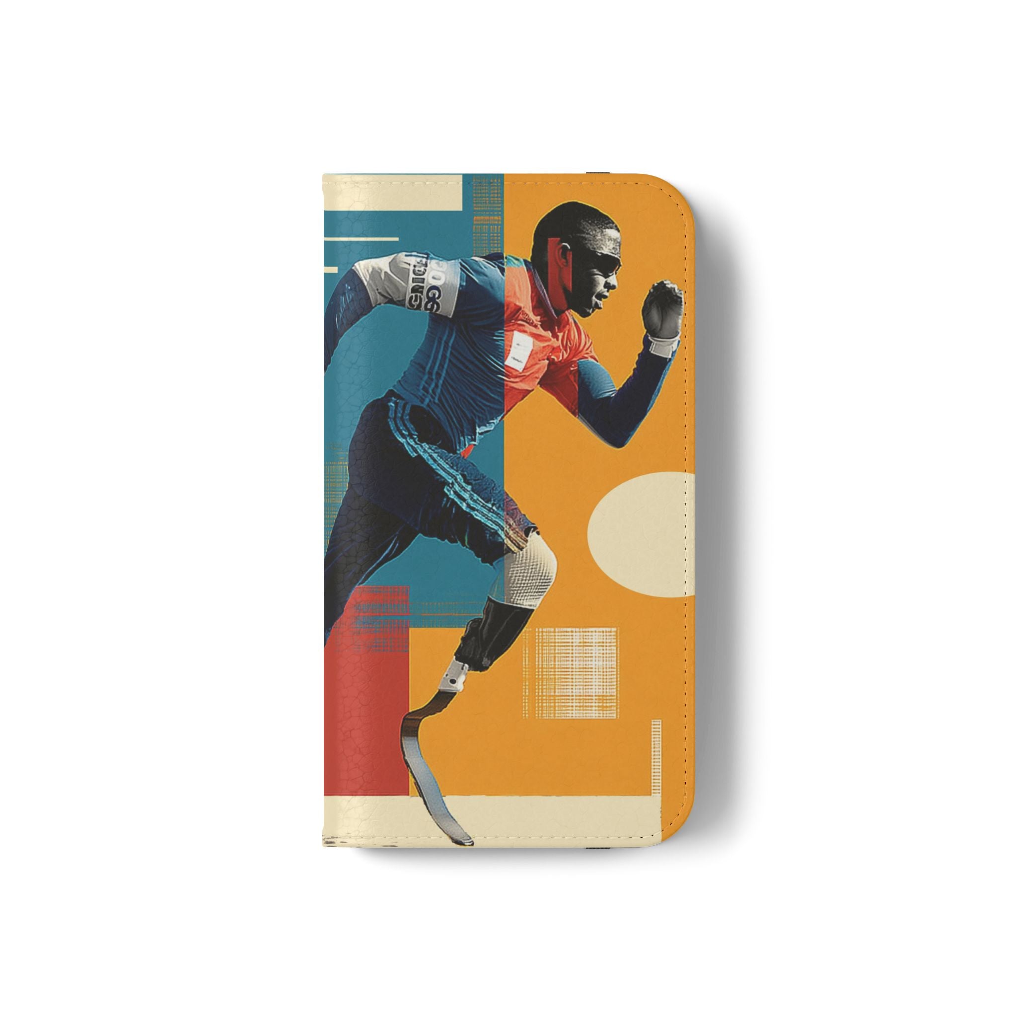 Sporty Flip Case for Athletes Course , Phone Wallet Cover, Stylish Mobile Case, Perfect Gift for Sports Fans, Functional Design